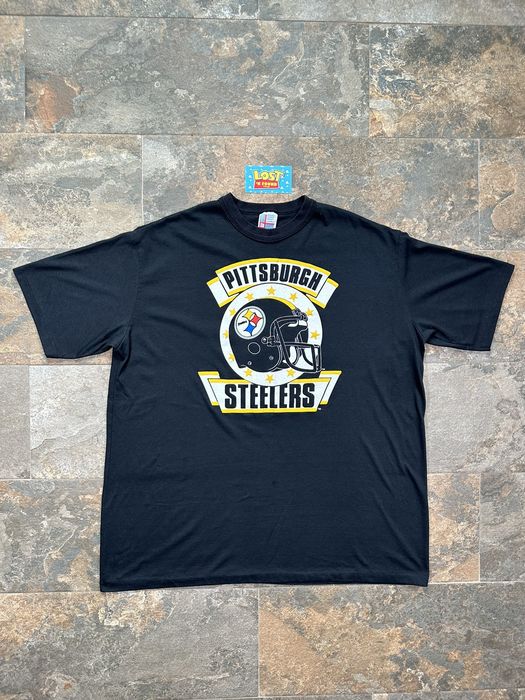 Vintage ‘90s Vintage NFL Pittsburgh Steelers Helmet Logo Tee | Grailed