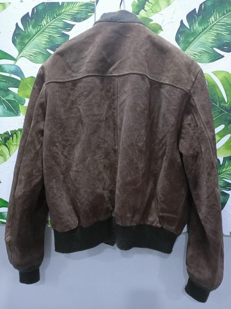 Schott 🔥 Vintage Schott NYC Suede Leather Bomber – Made in USA Size US L / EU 52-54 / 3 - 3 Thumbnail
