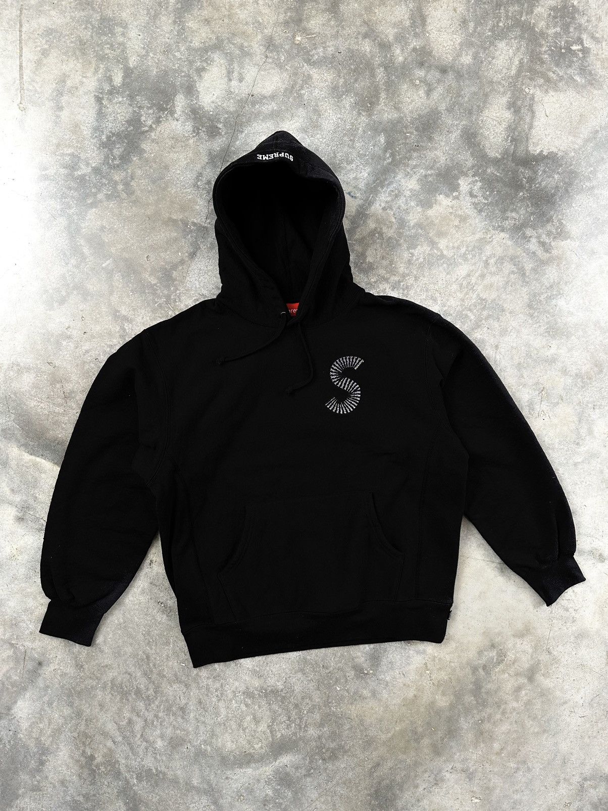 Supreme Supreme S Logo Hooded Sweatshirt (FW20) Black Sz. Medium 