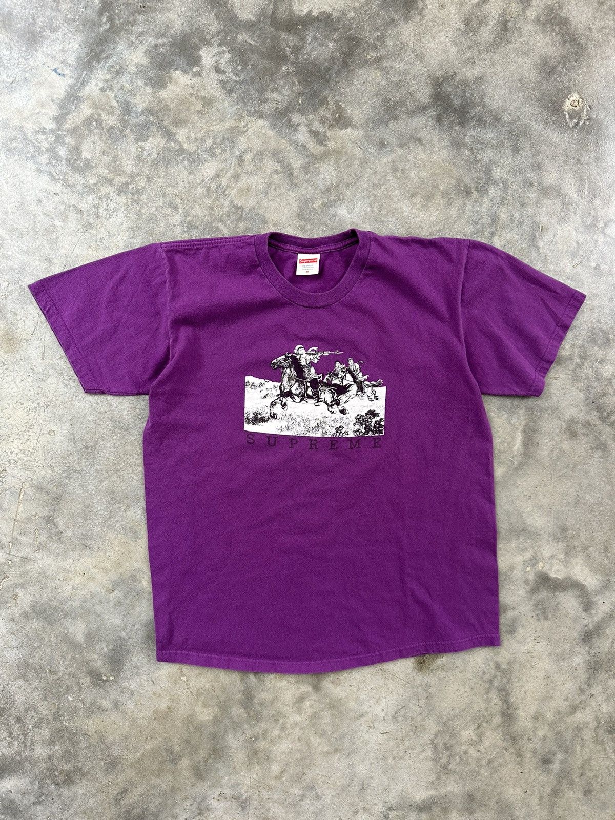 Supreme Supreme Riders Horses Tee Codeine Purple SS19 Spring Summer Size US M / EU 48-50 / 2 - 1 Thumbnail