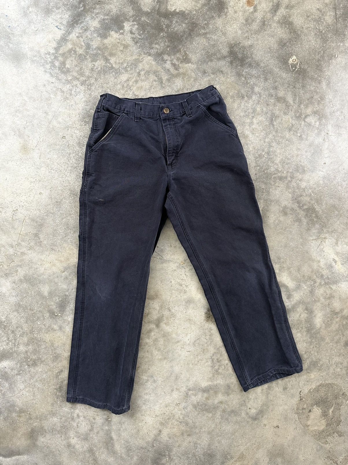 Carhartt Vintage Navy Carhartt Painter / Carpenter Logo Pants Sz. 32 Size US 32 / EU 48 - 3 Thumbnail