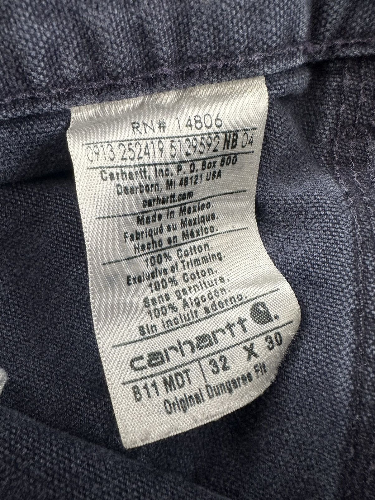 Carhartt Vintage Navy Carhartt Painter / Carpenter Logo Pants Sz. 32 Size US 32 / EU 48 - 4 Thumbnail