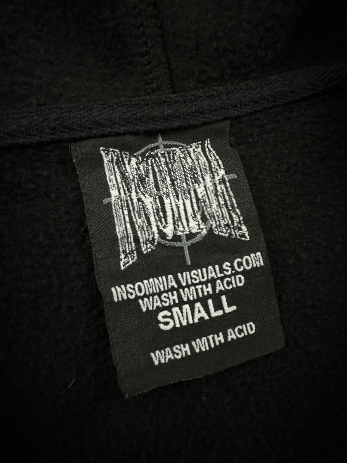 Insomnia Visuals Insomnia Visuals Black Rhinestone Skull Full Zip Sz. Small Size US S / EU 44-46 / 1 - 5 Thumbnail