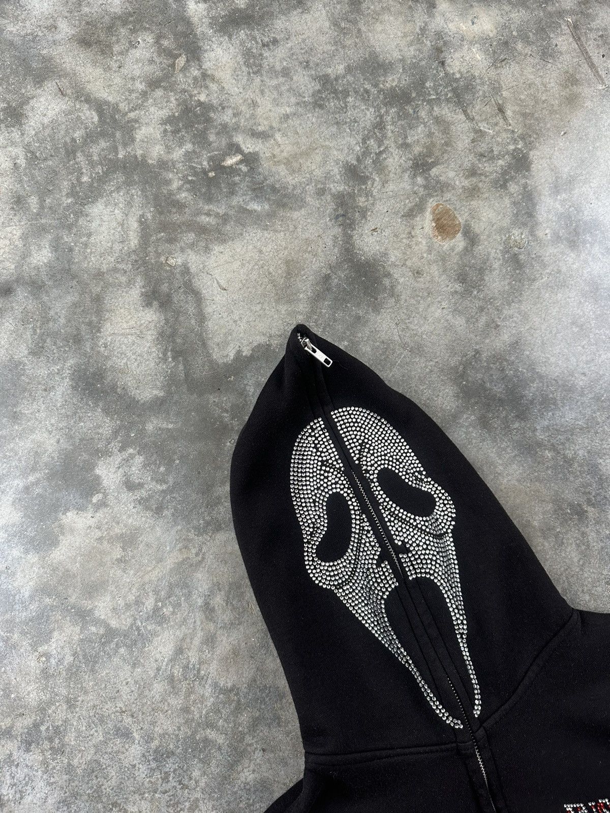 Insomnia Visuals Insomnia Visuals Black Rhinestone Skull Full Zip Sz. Small Size US S / EU 44-46 / 1 - 3 Thumbnail