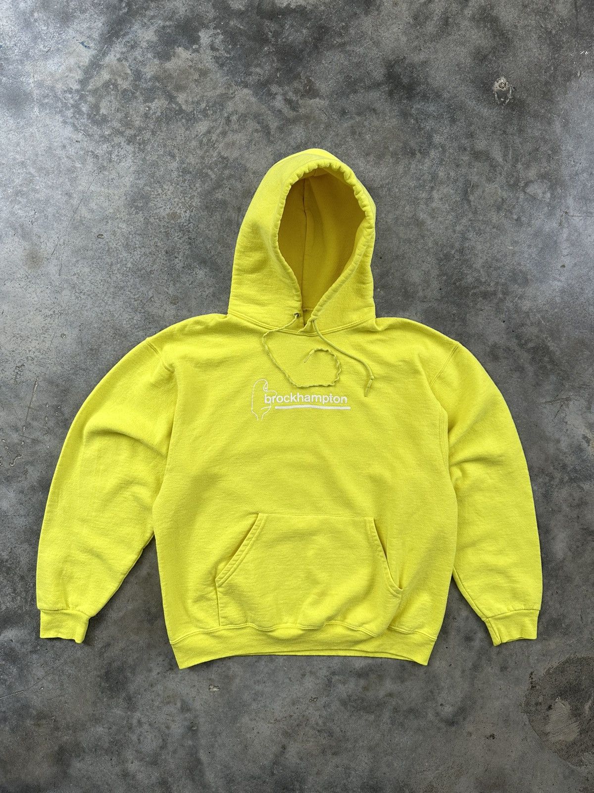 Brockhampton yellow iridescence hoodie best sale