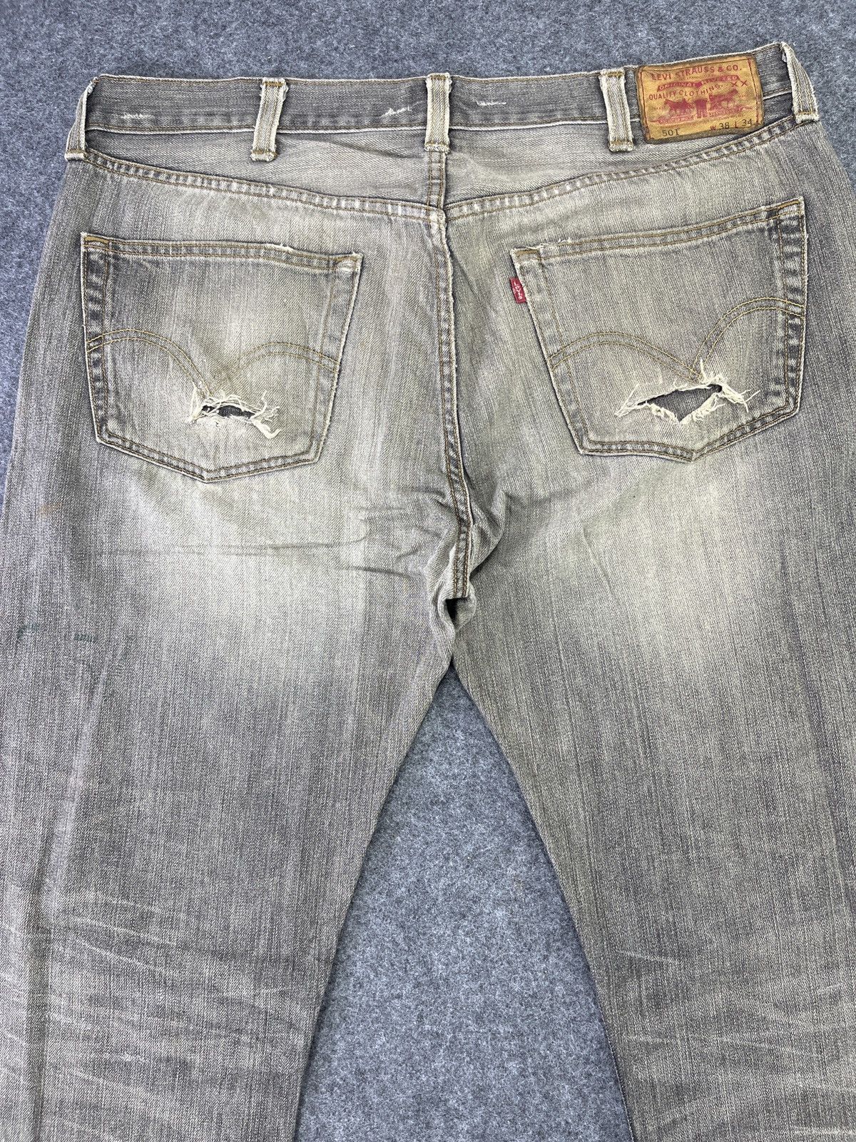 Levi's × Vintage Vintage Levis 501 Jeans - J770 Size US 38 / EU 54 - 4 Thumbnail