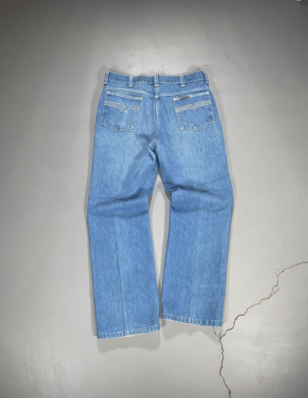 Vintage 1970s Sedgefield Light Wash Denim Jeans 36x32
