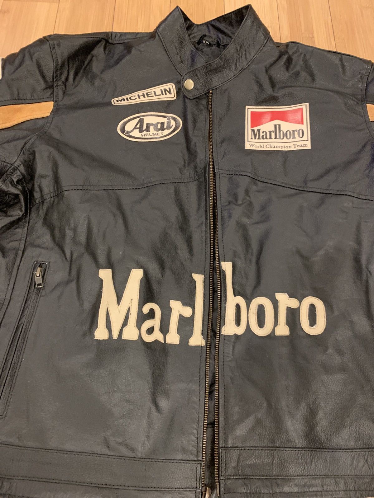 Marlboro Classics Classic Marlboro race car leather jacket Size US XXL / EU 58 / 5 - 7 Thumbnail