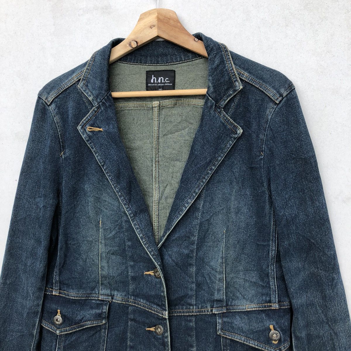 Japanese Brand 🔥Accept Binding Offer🔥 Hiromichi Nakano Denim Jackets Size XS / US 0-2 / IT 36-38 - 3 Thumbnail