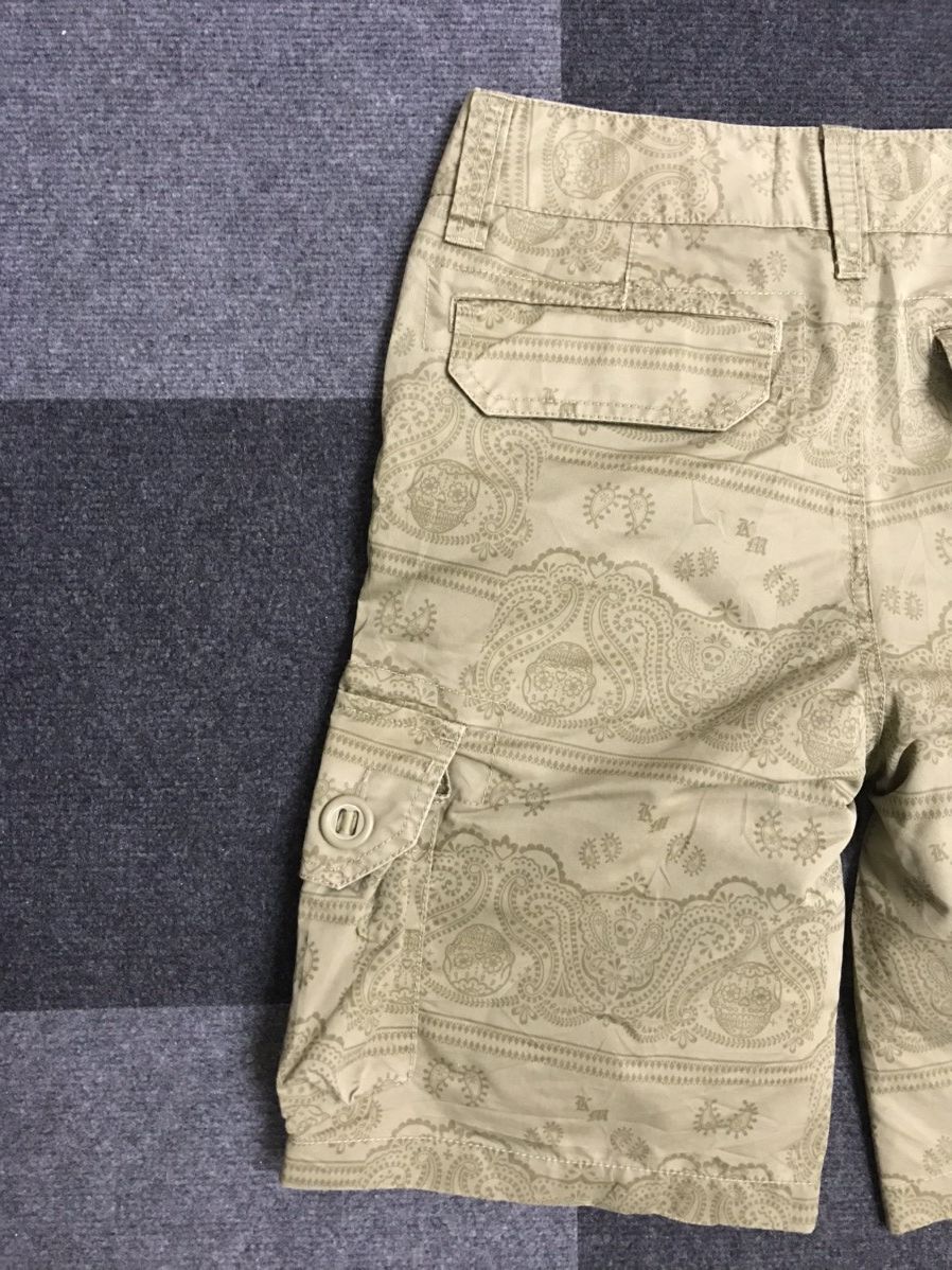 Japanese Brand kissmark Japan Paisley Short Cargo Pant Size US 31 - 7 Thumbnail