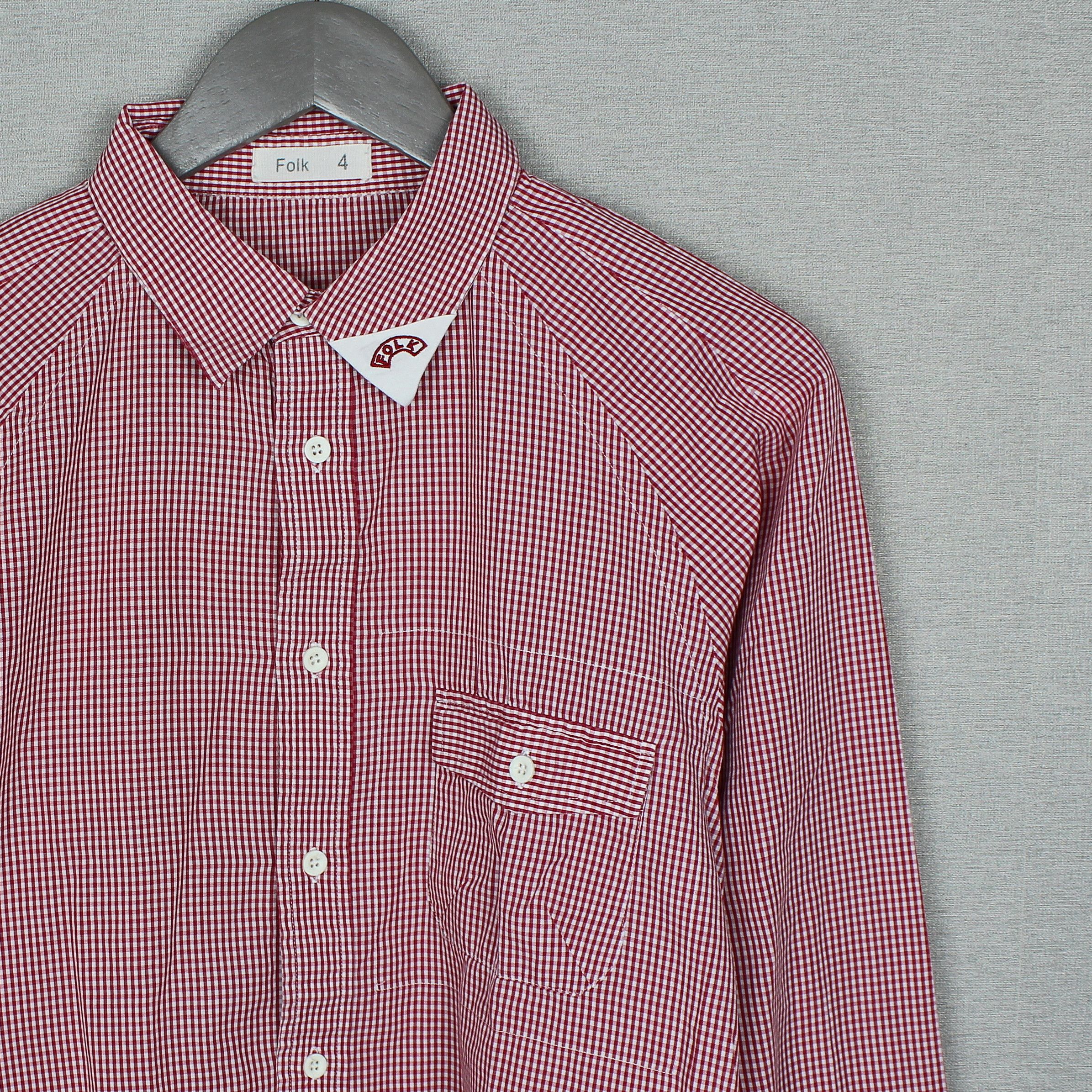 Folk Folk Red Striped Longsleeve Shirt Size M Size US M / EU 48-50 / 2 - 1 Thumbnail