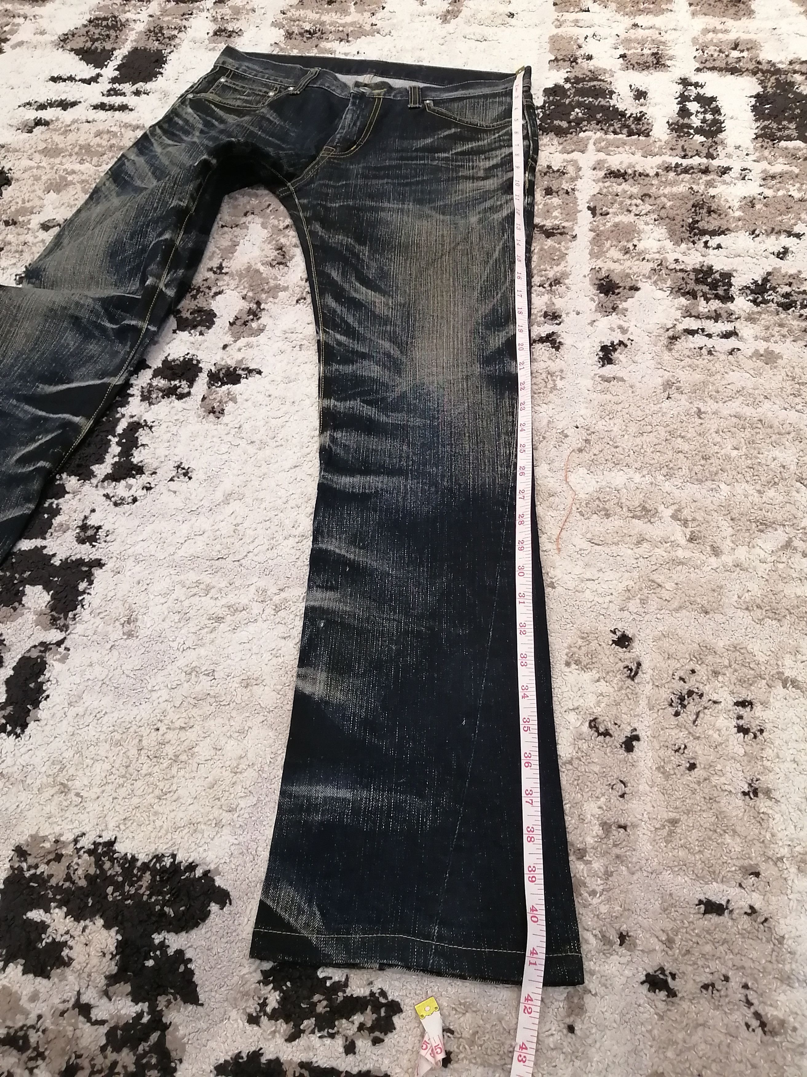 Tornado Mart Vintage Tornado Mart Japan Distressed Flared Jeans Size US 34 / EU 50 - 16 Thumbnail