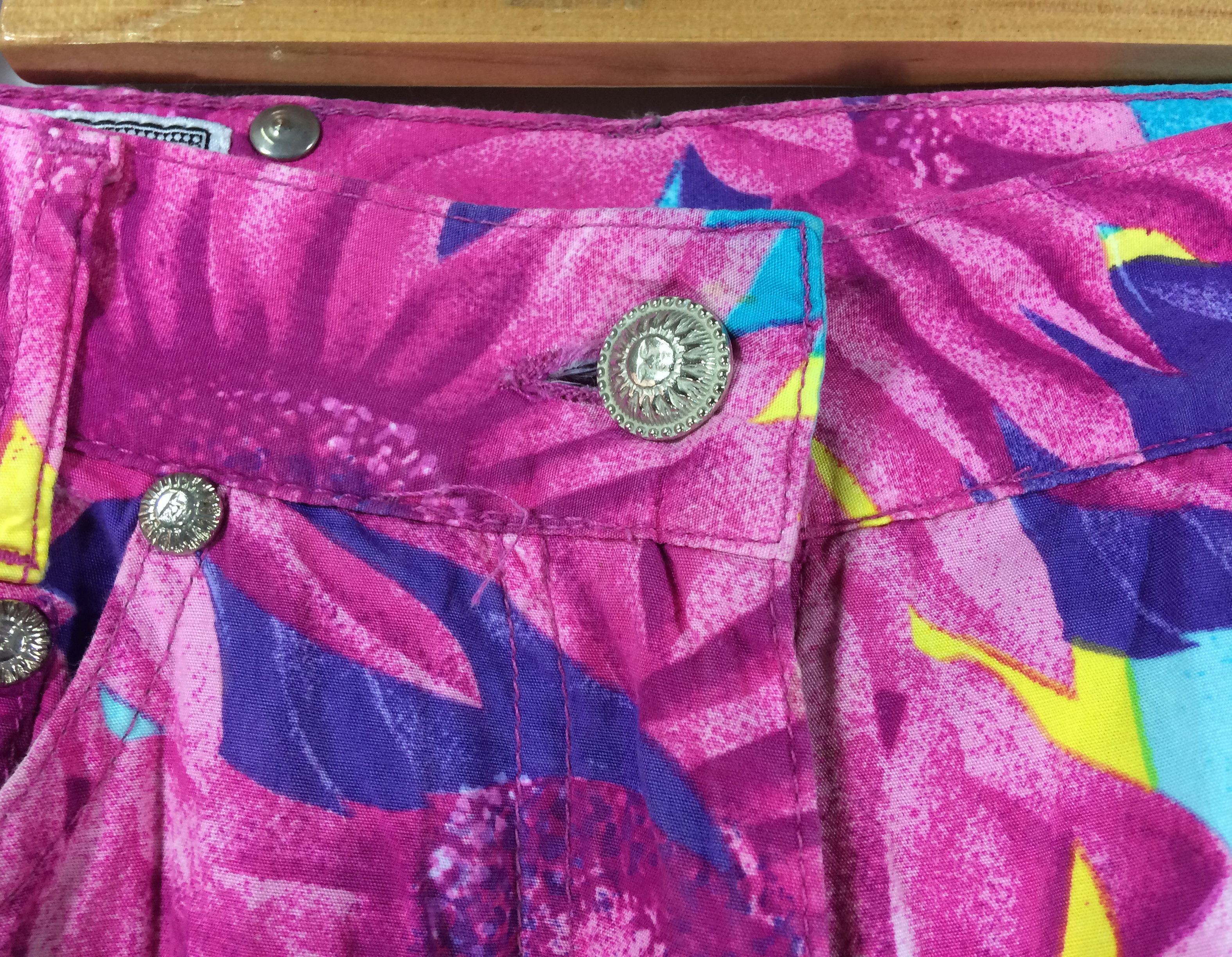Versace × Vintage Vtg Versace Sport Pants Jeans High Fashion Hip Hop 90s Girl Size US 27 - 3 Thumbnail