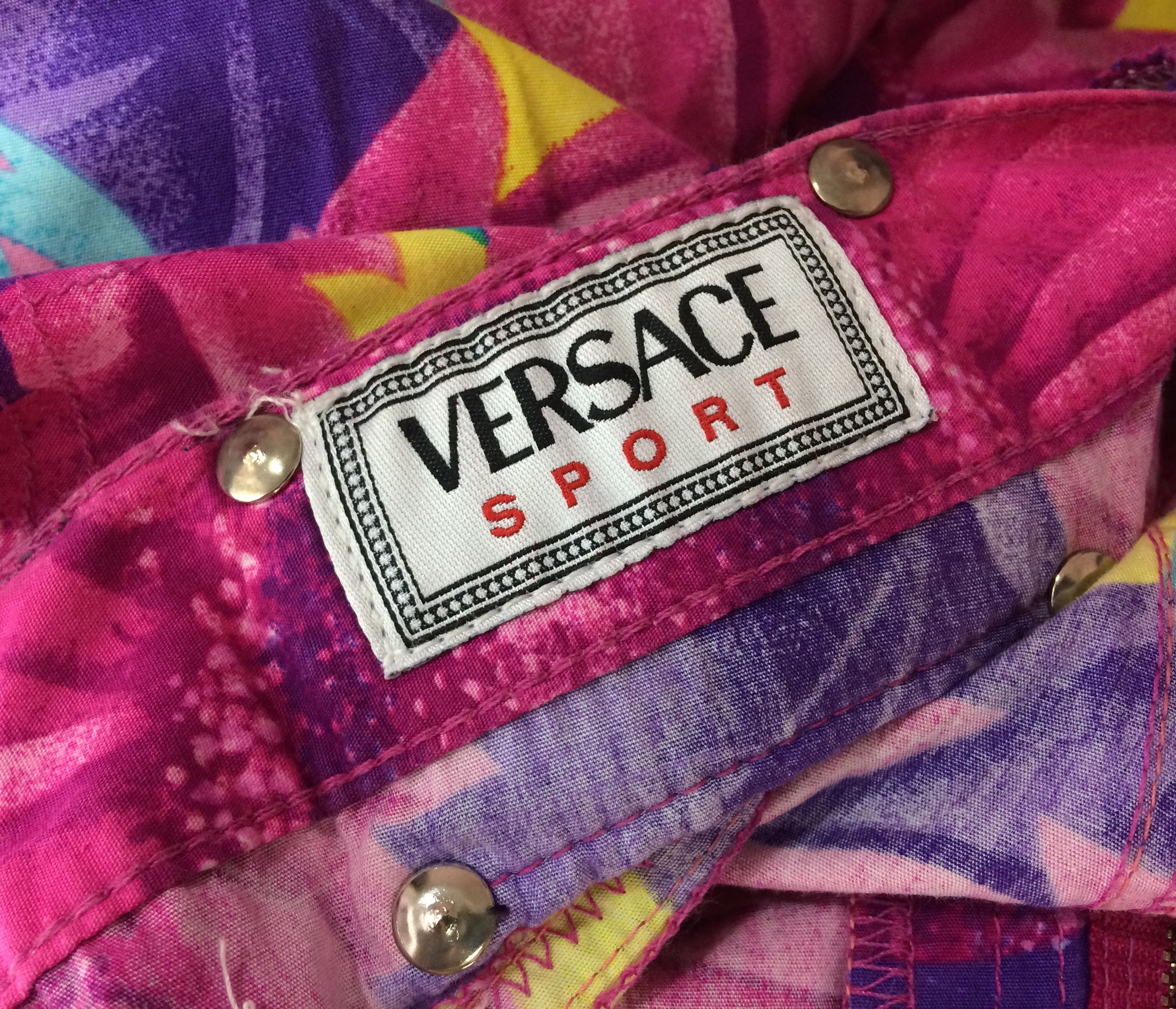Versace × Vintage Vtg Versace Sport Pants Jeans High Fashion Hip Hop 90s Girl Size US 27 - 4 Thumbnail