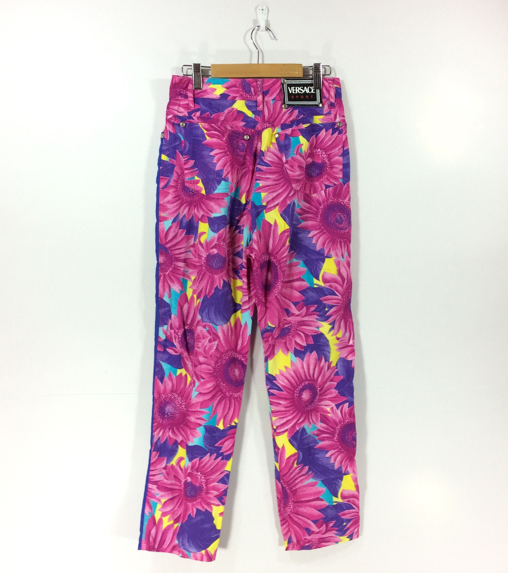 Versace × Vintage Vtg Versace Sport Pants Jeans High Fashion Hip Hop 90s Girl Size US 27 - 7 Thumbnail