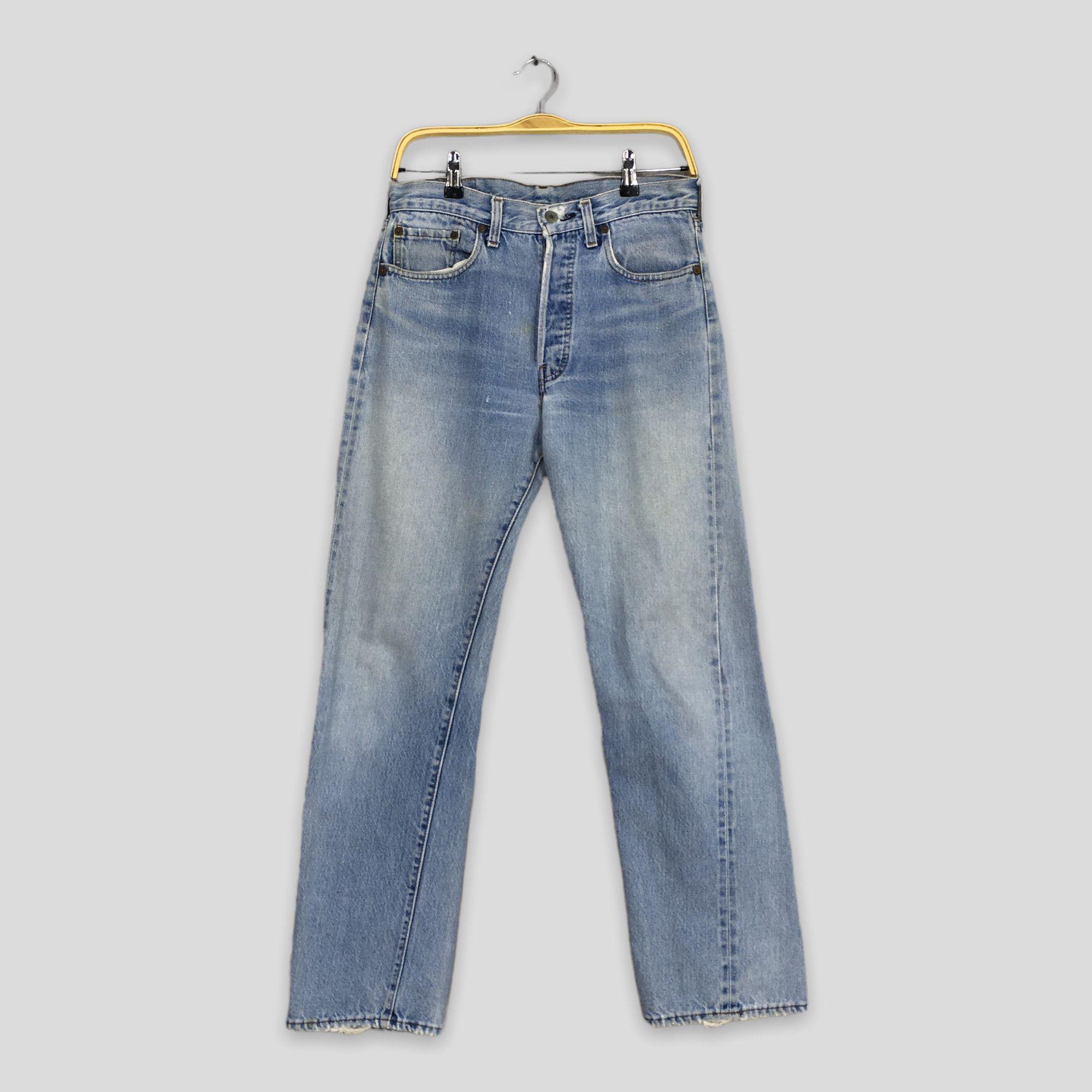 image of Levis x Vintage Size 30X29.5 Vintage 1970S Levi's 501 Faded Redline Jeans in Blue, Men's