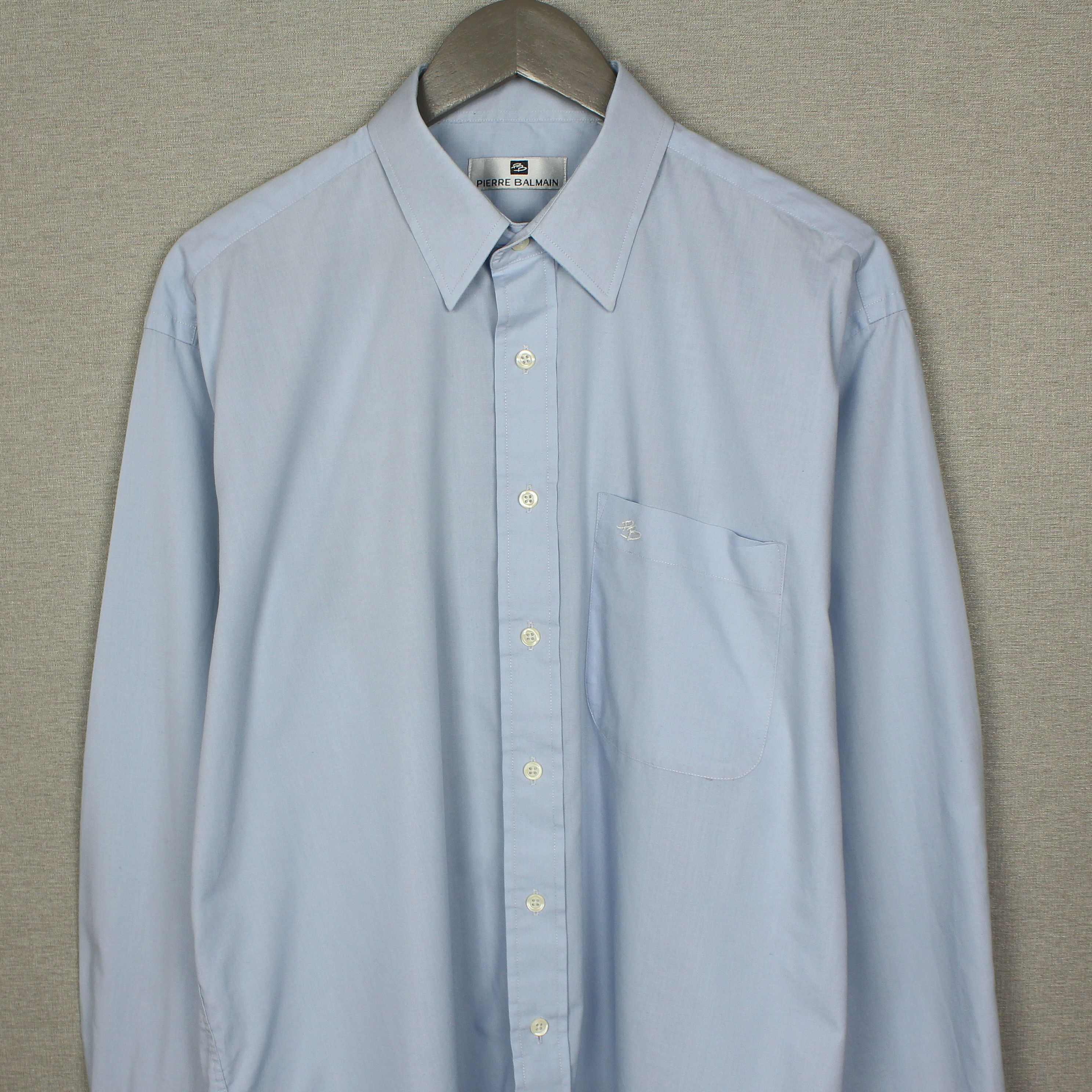Balmain Pierre Balmain Longsleeve Shirt Size 17 XXL Size US XXL / EU 58 / 5 - 1 Thumbnail
