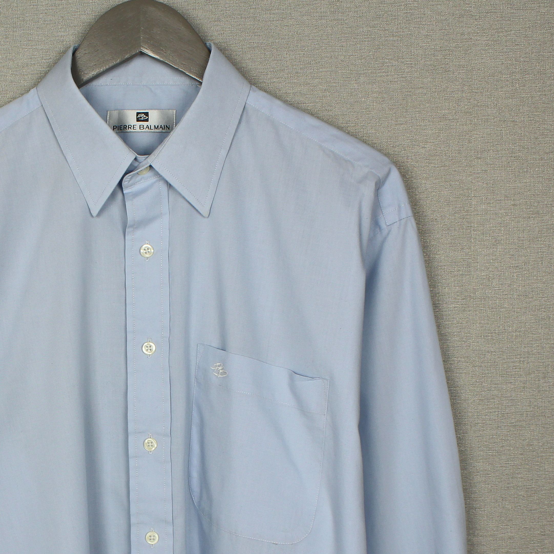 Balmain Pierre Balmain Longsleeve Shirt Size 17 XXL Size US XXL / EU 58 / 5 - 2 Thumbnail