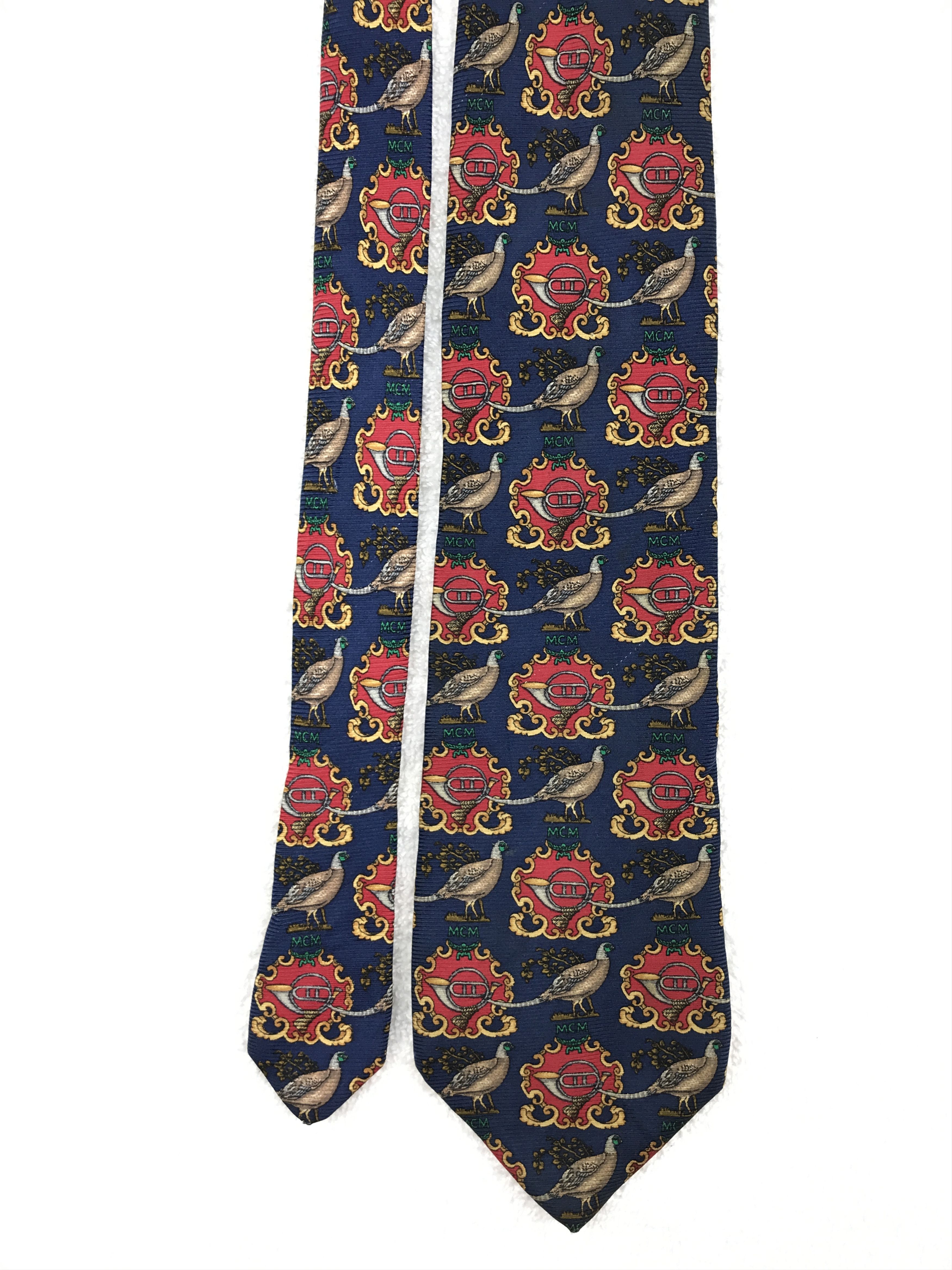 MCM × Vintage MCM301 Vintage MCM Necktie Pure Silk Size ONE SIZE - 3 Thumbnail