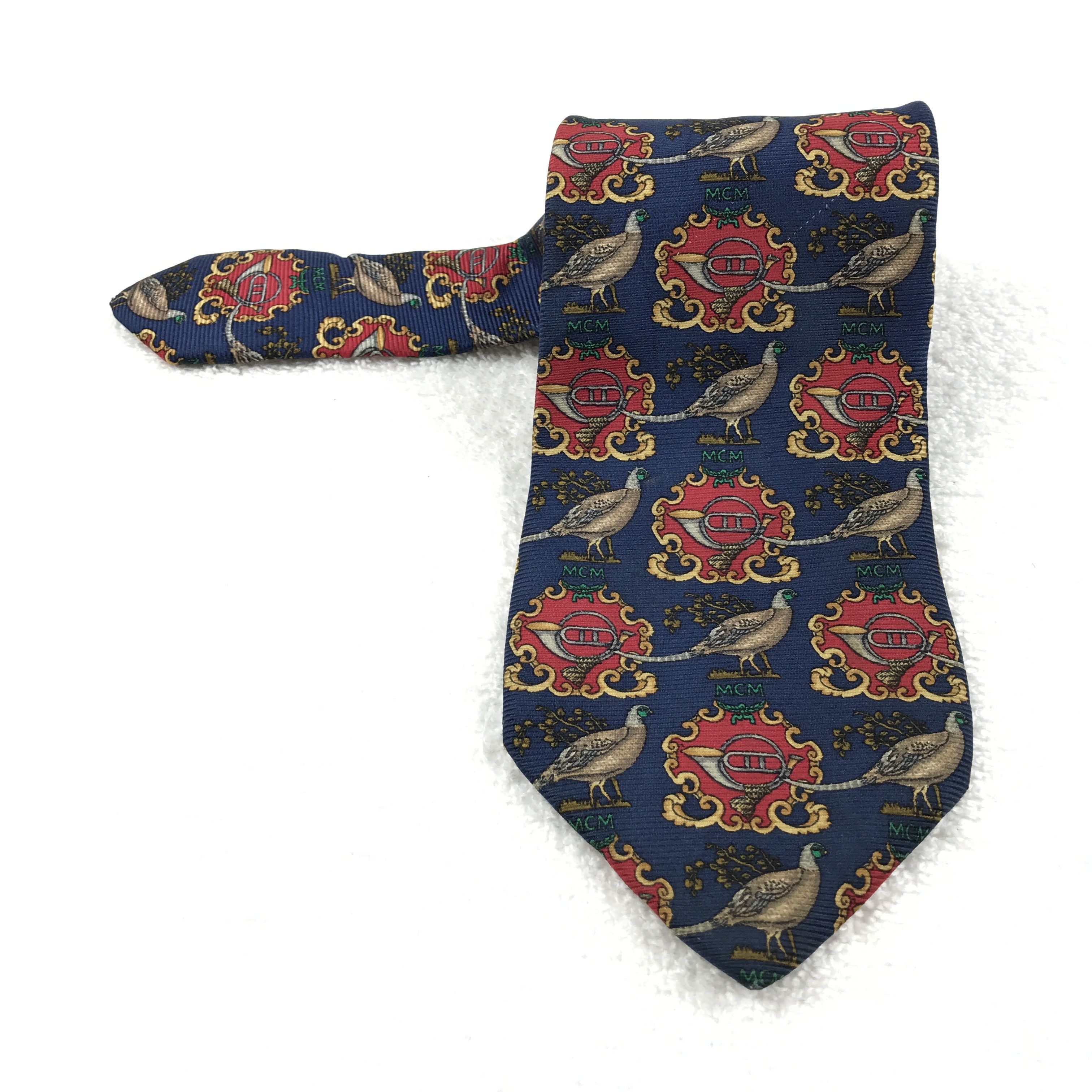 MCM301 Vintage MCM Necktie Pure Silk