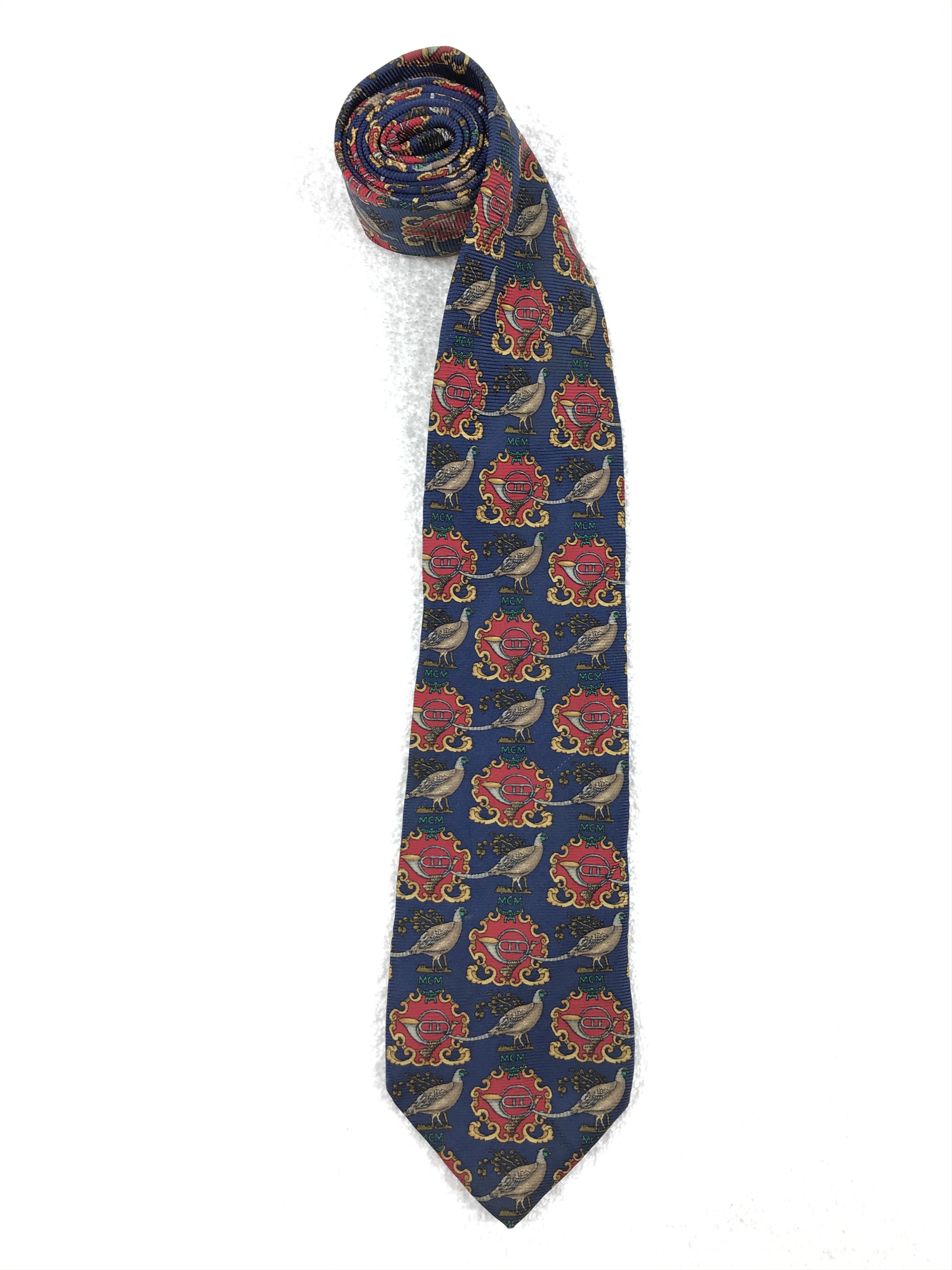 MCM × Vintage MCM301 Vintage MCM Necktie Pure Silk Size ONE SIZE - 2 Thumbnail
