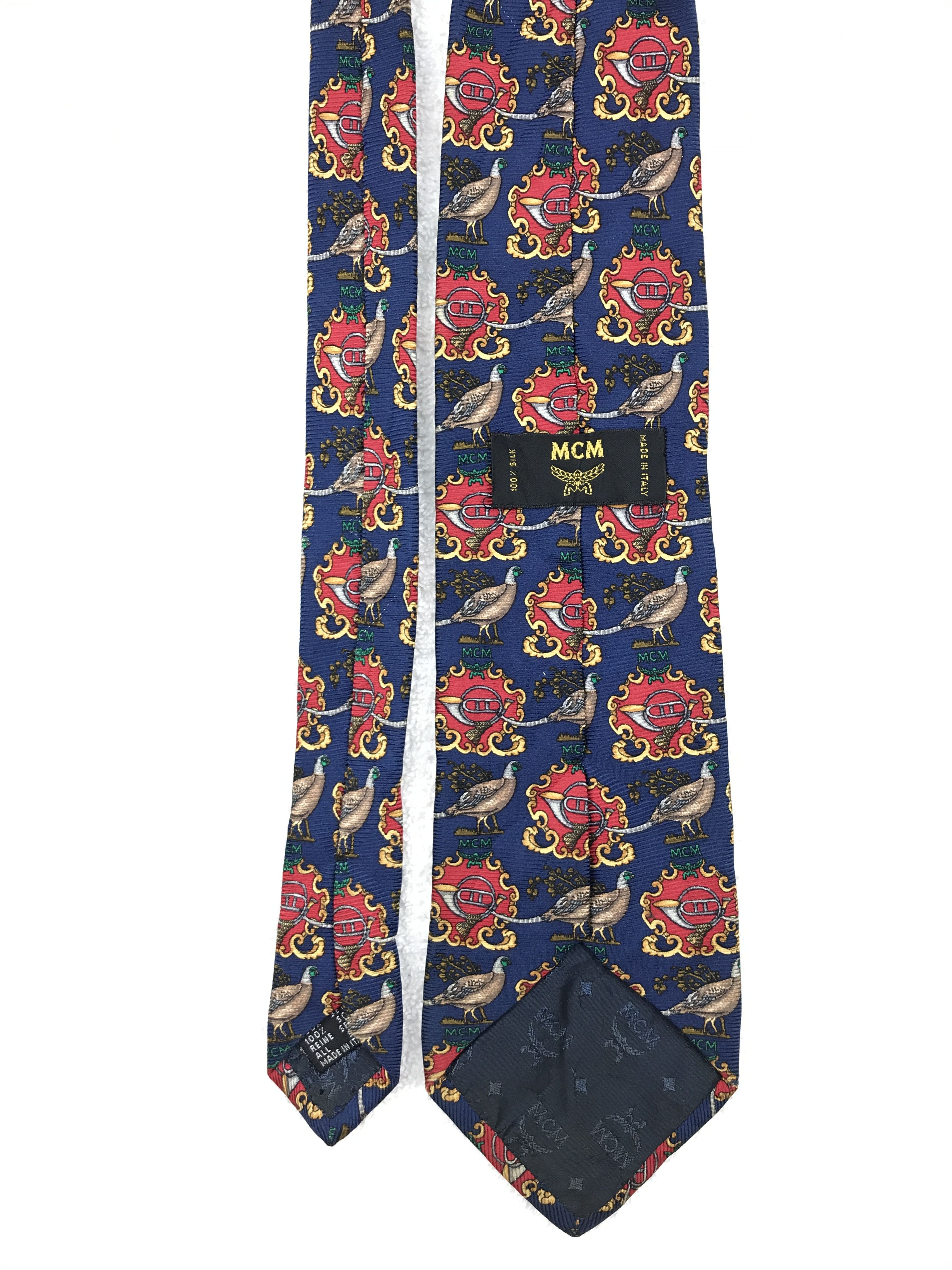 MCM × Vintage MCM301 Vintage MCM Necktie Pure Silk Size ONE SIZE - 4 Thumbnail