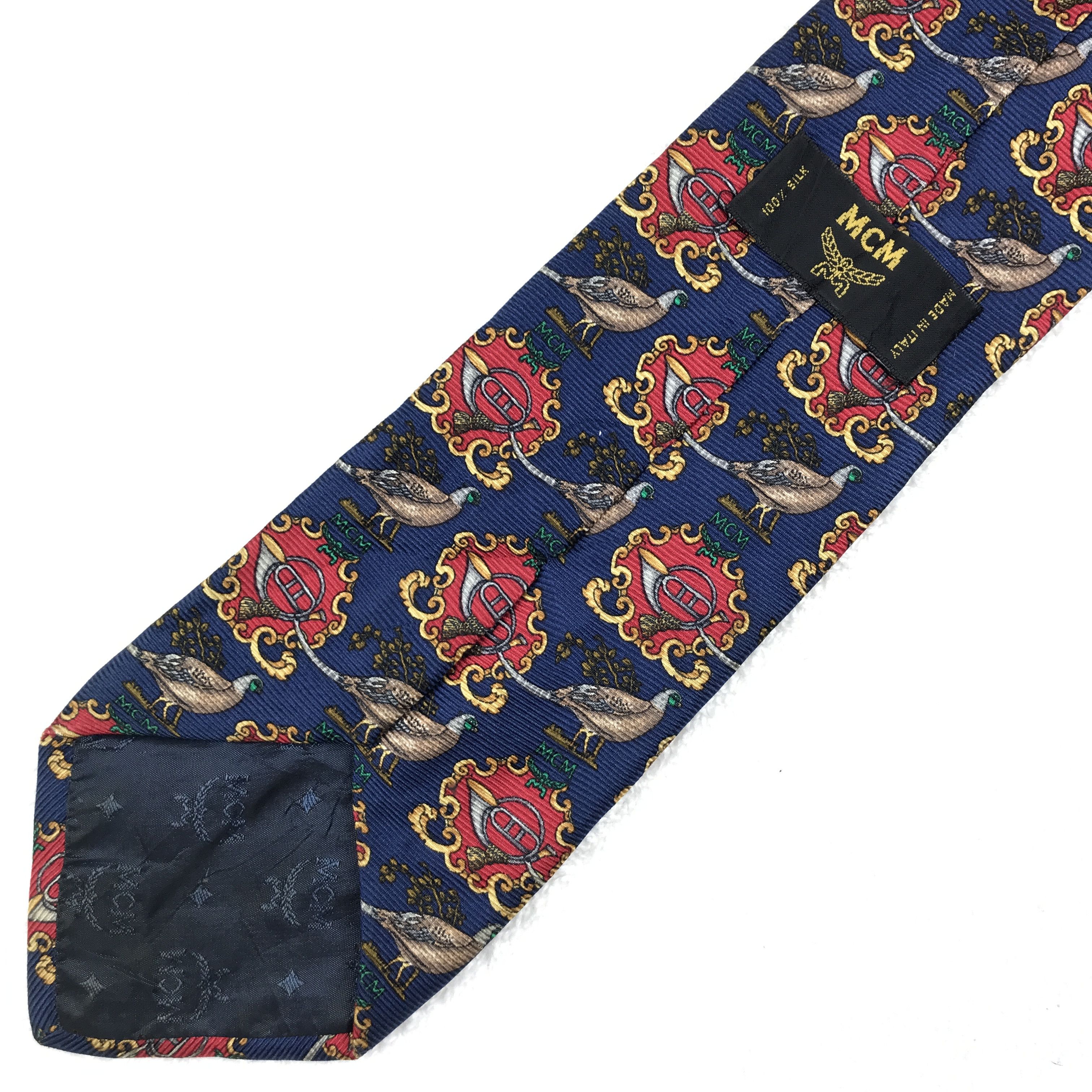 MCM × Vintage MCM301 Vintage MCM Necktie Pure Silk Size ONE SIZE - 6 Thumbnail