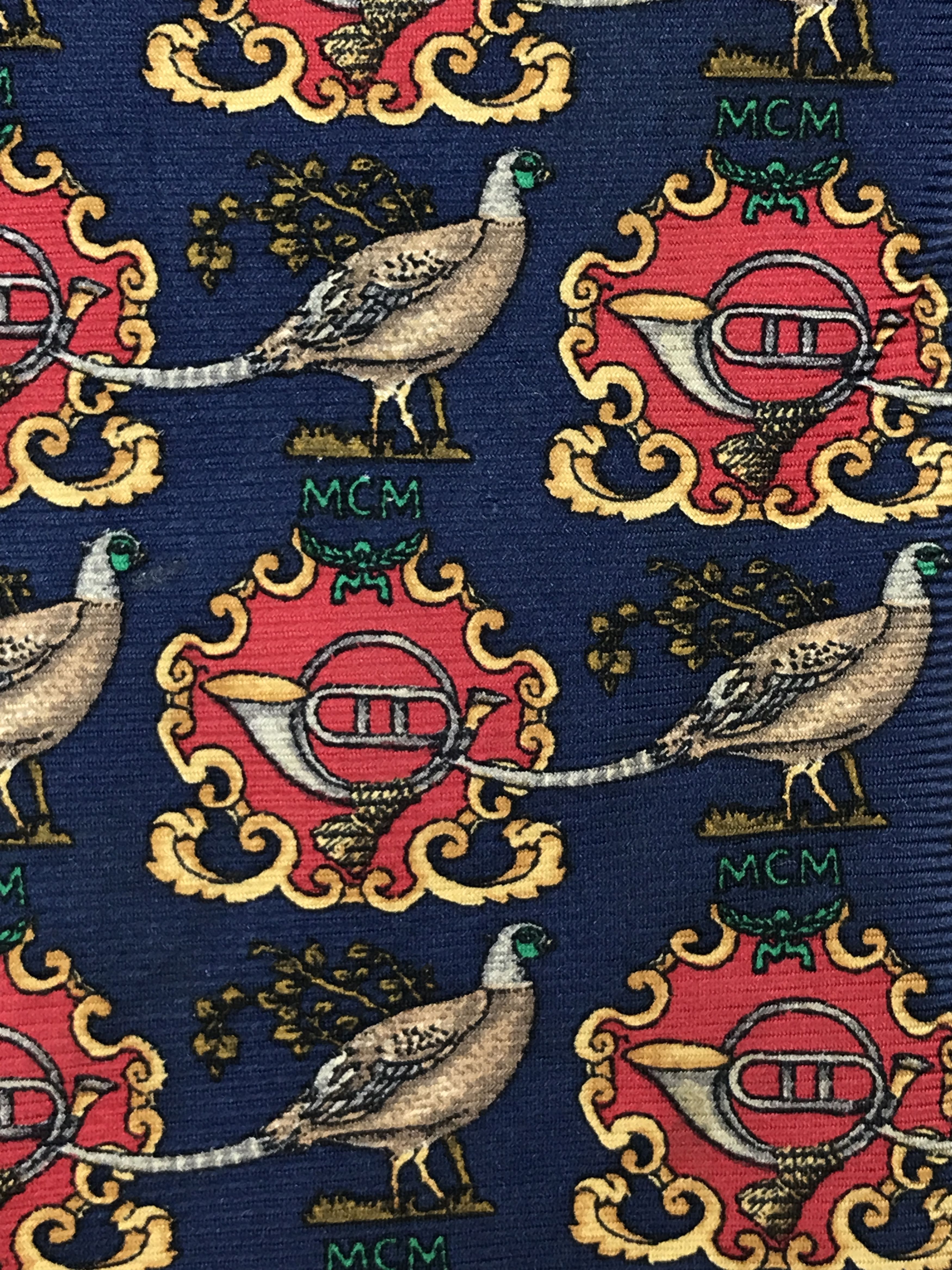 MCM × Vintage MCM301 Vintage MCM Necktie Pure Silk Size ONE SIZE - 7 Thumbnail