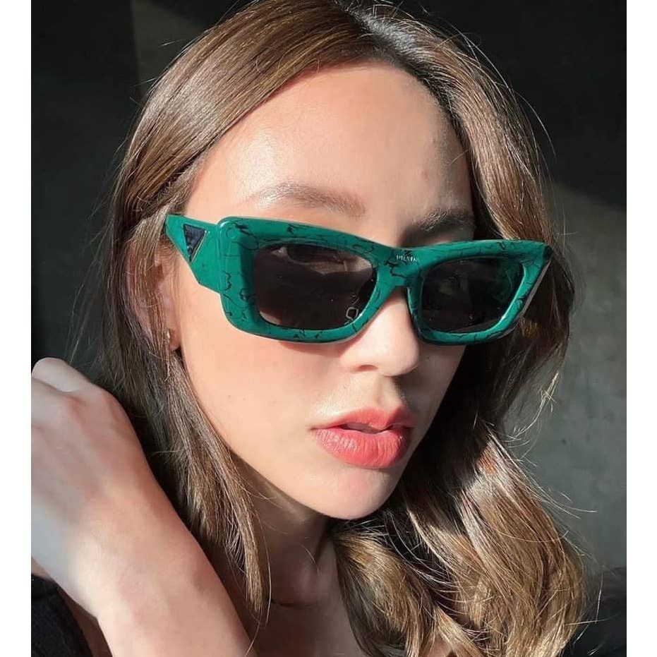 Prada NEW Prada PR13ZS Sunglasses in Emerald Green | Grailed