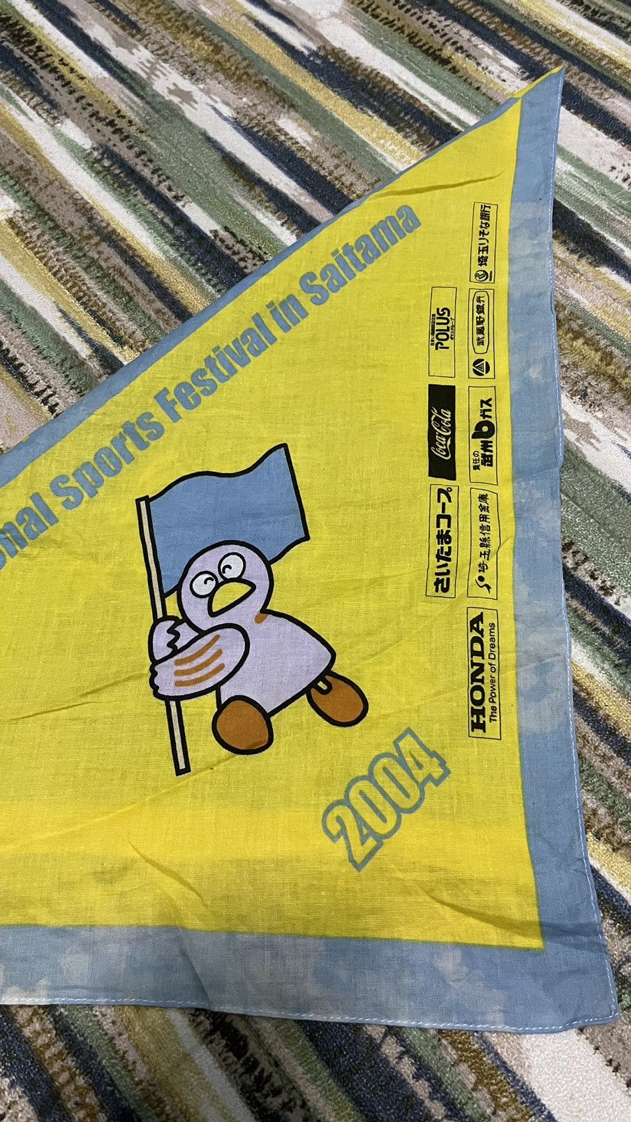 Honda Vintage HONDA Handkerchief Neckerchief Bandana Size ONE SIZE - 2 Thumbnail