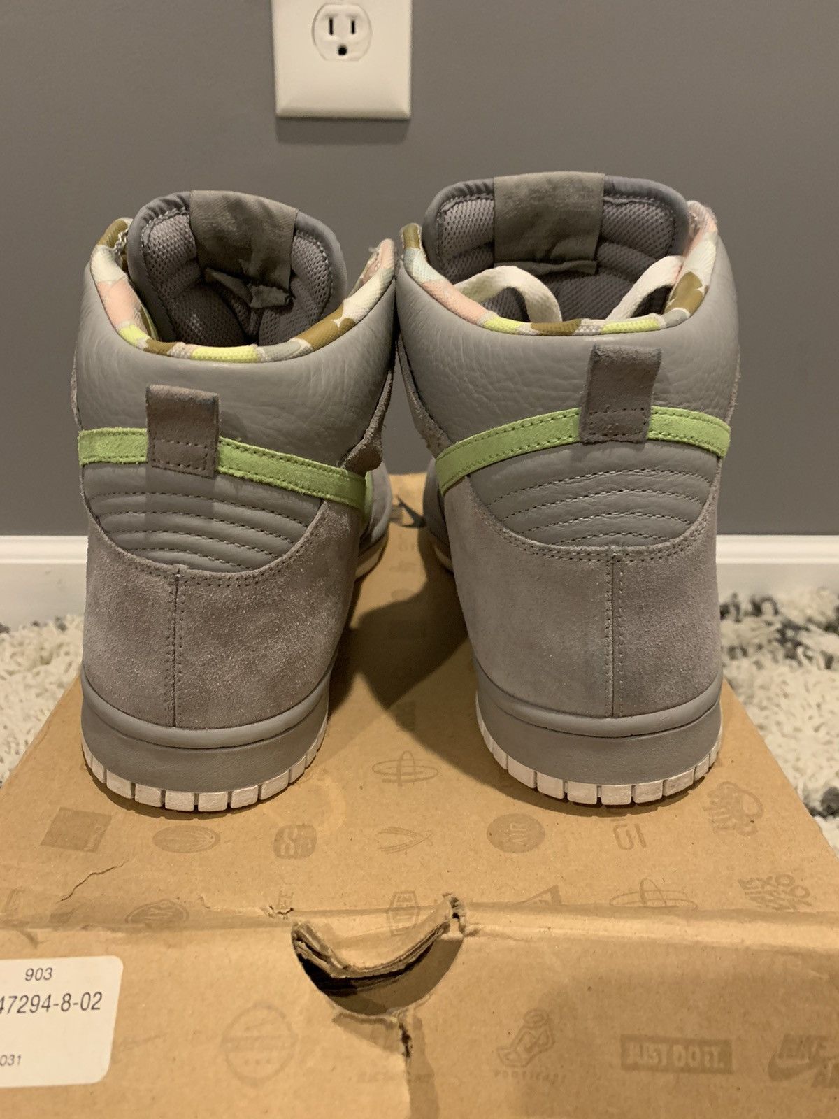 Nike Nike Dunk High “Liquid Lime” 2008 Size US 10.5 / EU 43-44 - 5 Thumbnail