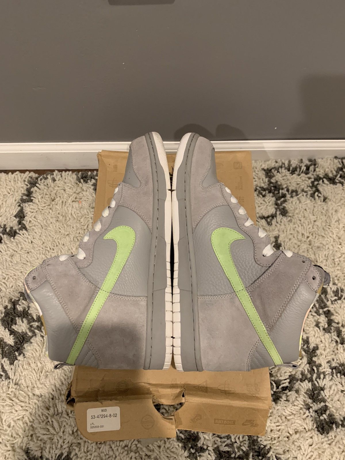 Nike Nike Dunk High “Liquid Lime” 2008 Size US 10.5 / EU 43-44 - 4 Thumbnail