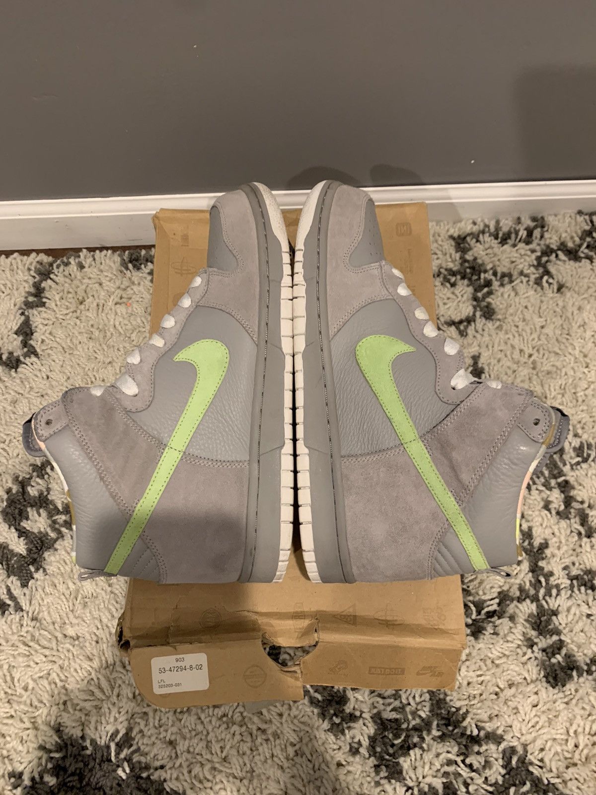 Nike Nike Dunk High “Liquid Lime” 2008 Size US 10.5 / EU 43-44 - 3 Thumbnail