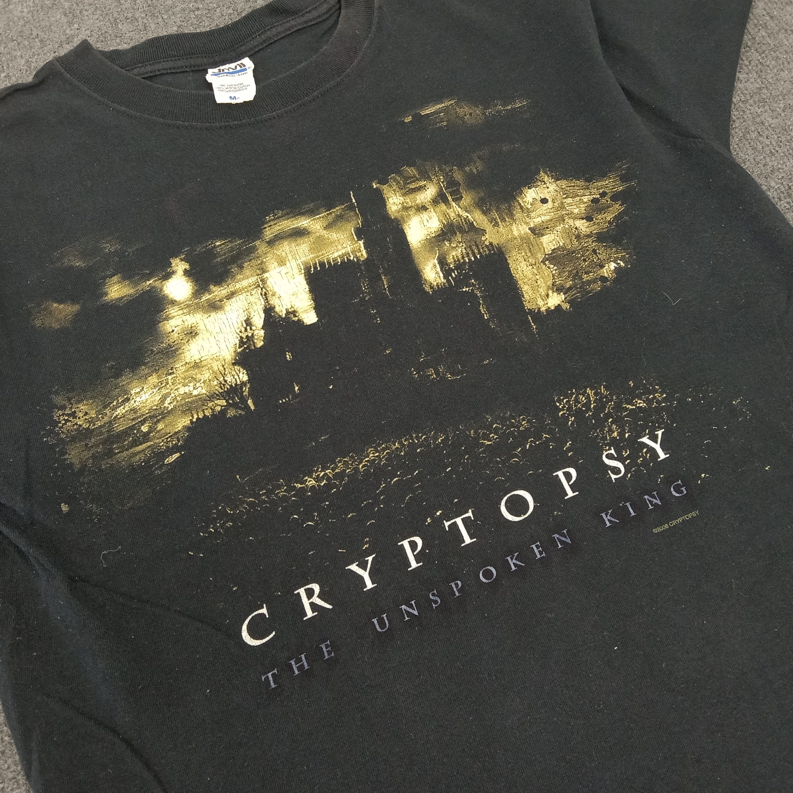 Band Tees × Vintage Cryptopsy American Rock Band Tour Y2K Tshirt Size US M / EU 48-50 / 2 - 2 Thumbnail