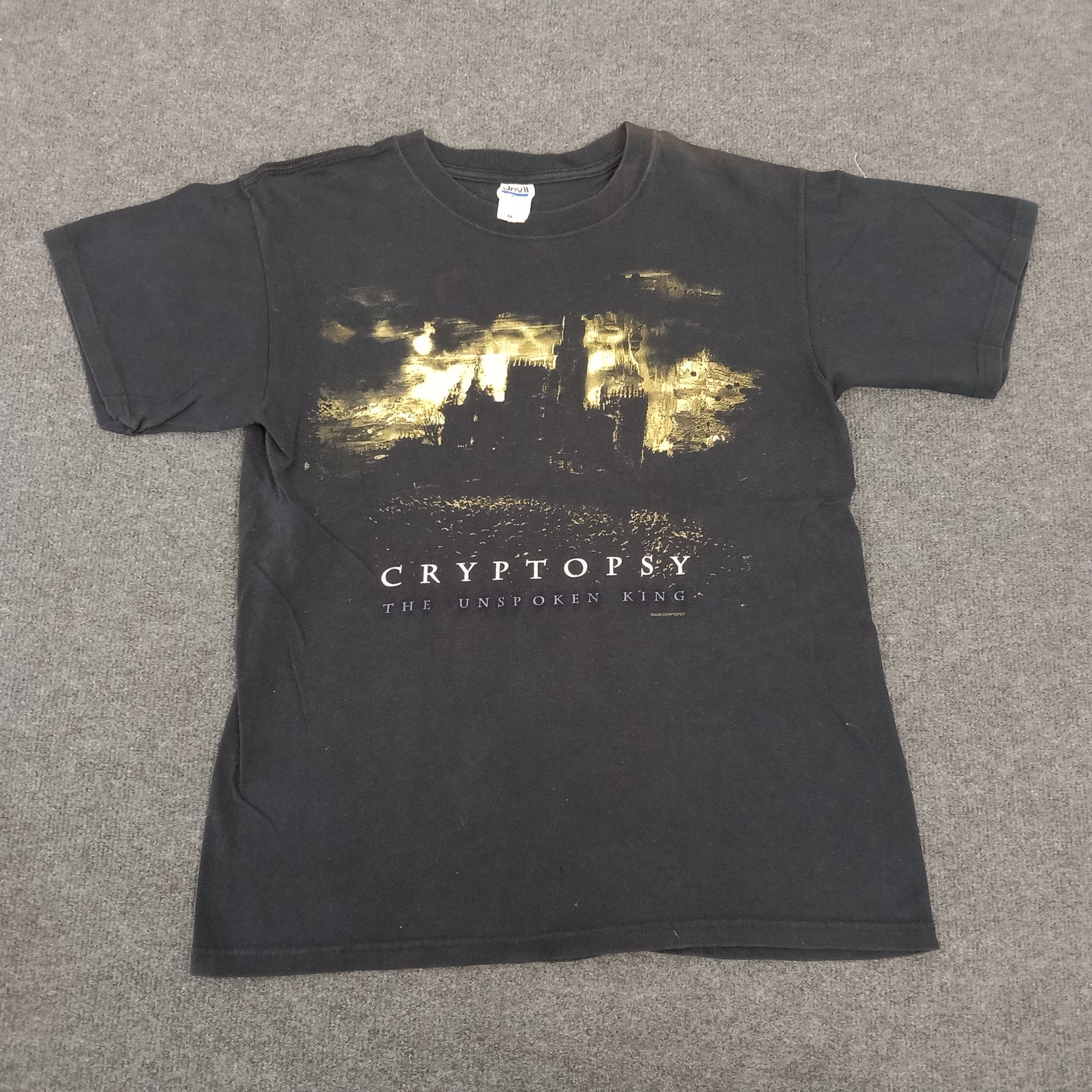 Band Tees × Vintage Cryptopsy American Rock Band Tour Y2K Tshirt Size US M / EU 48-50 / 2 - 1 Thumbnail