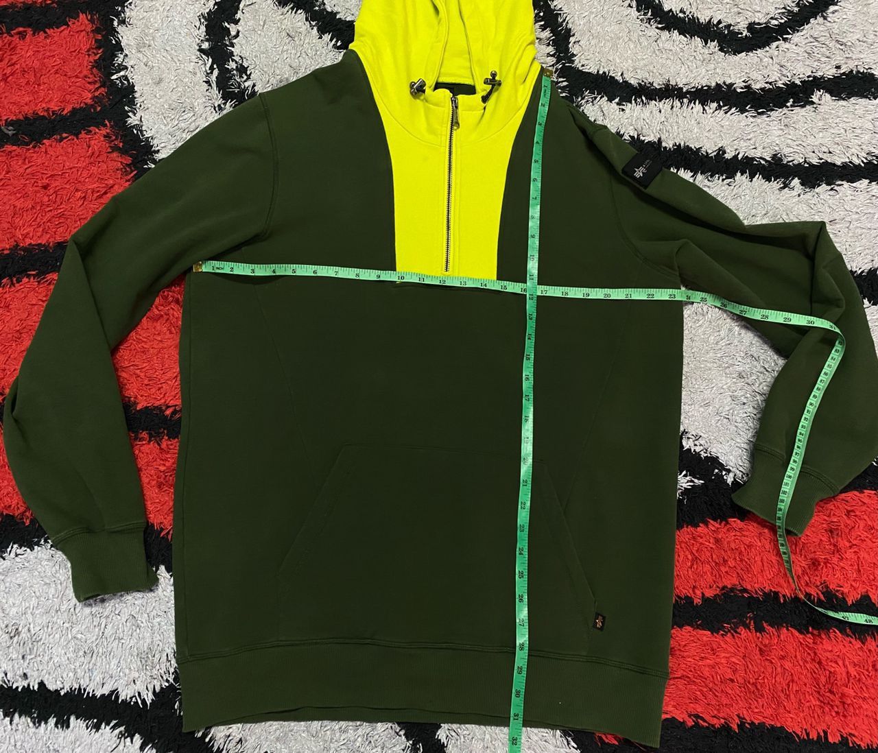 Alpha Industries ALPHA INDUSTRIES Half Zipper Hoodie Size US L / EU 52-54 / 3 - 6 Thumbnail