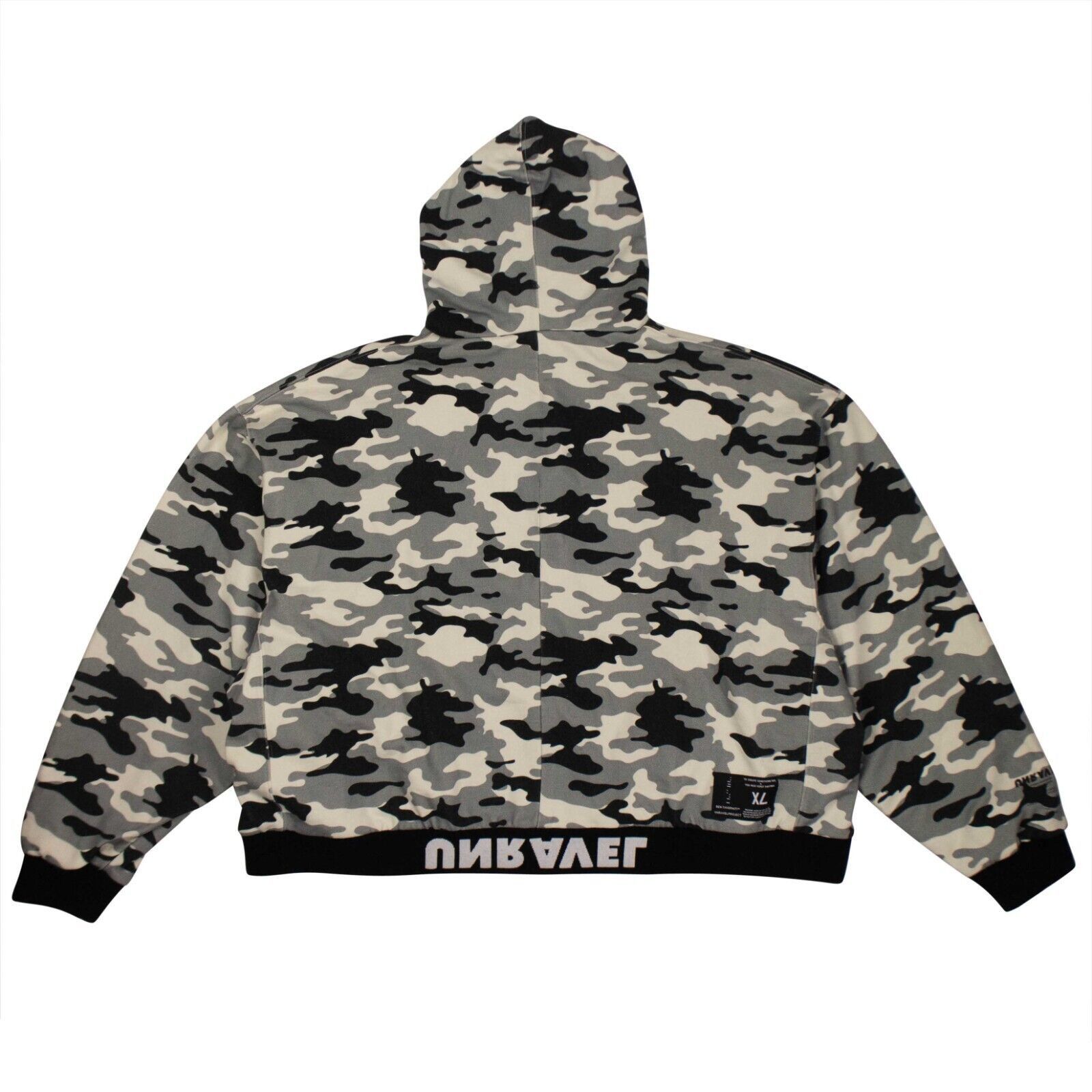 Unravel Project Grey Multi Camo Terry Rev Zip Hoodie Size XL Size US XL / EU 56 / 4 - 4 Thumbnail