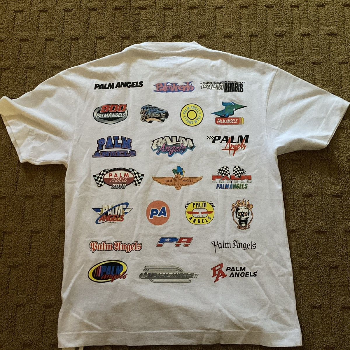 Palm Angels Palm Angels Racing Tee (White) Size US S / EU 44-46 / 1 - 2 Thumbnail