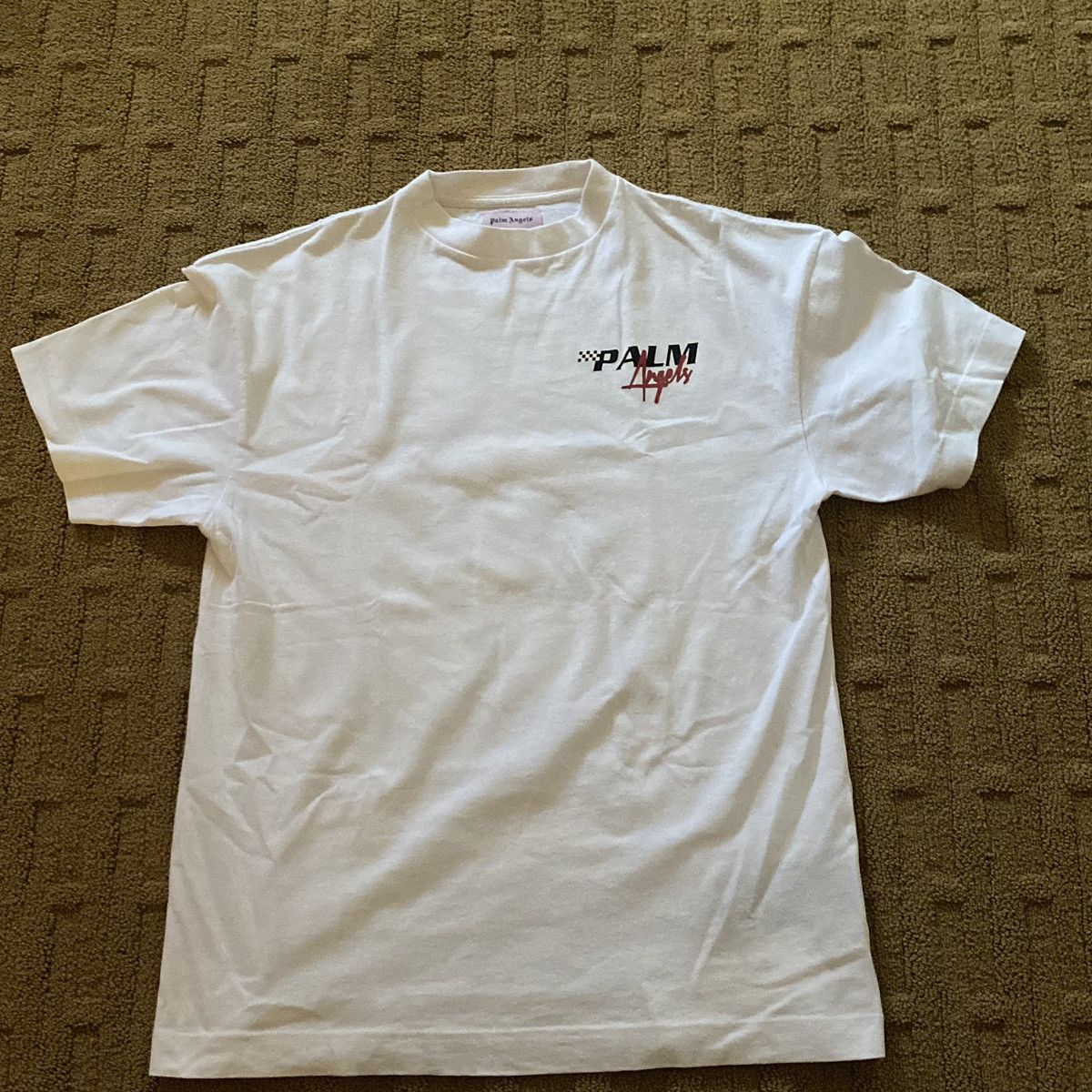 Palm Angels Palm Angels Racing Tee (White) Size US S / EU 44-46 / 1 - 1 Thumbnail