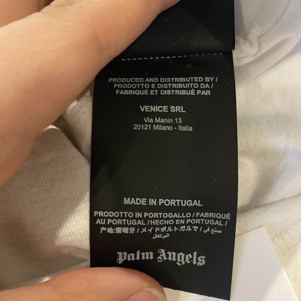 Palm Angels Palm Angels Racing Tee (White) Size US S / EU 44-46 / 1 - 8 Thumbnail