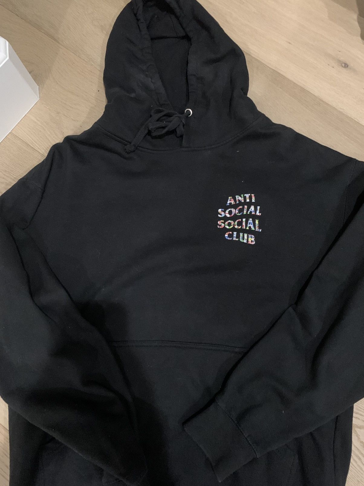 Anti social social club flag hoodie ASSC