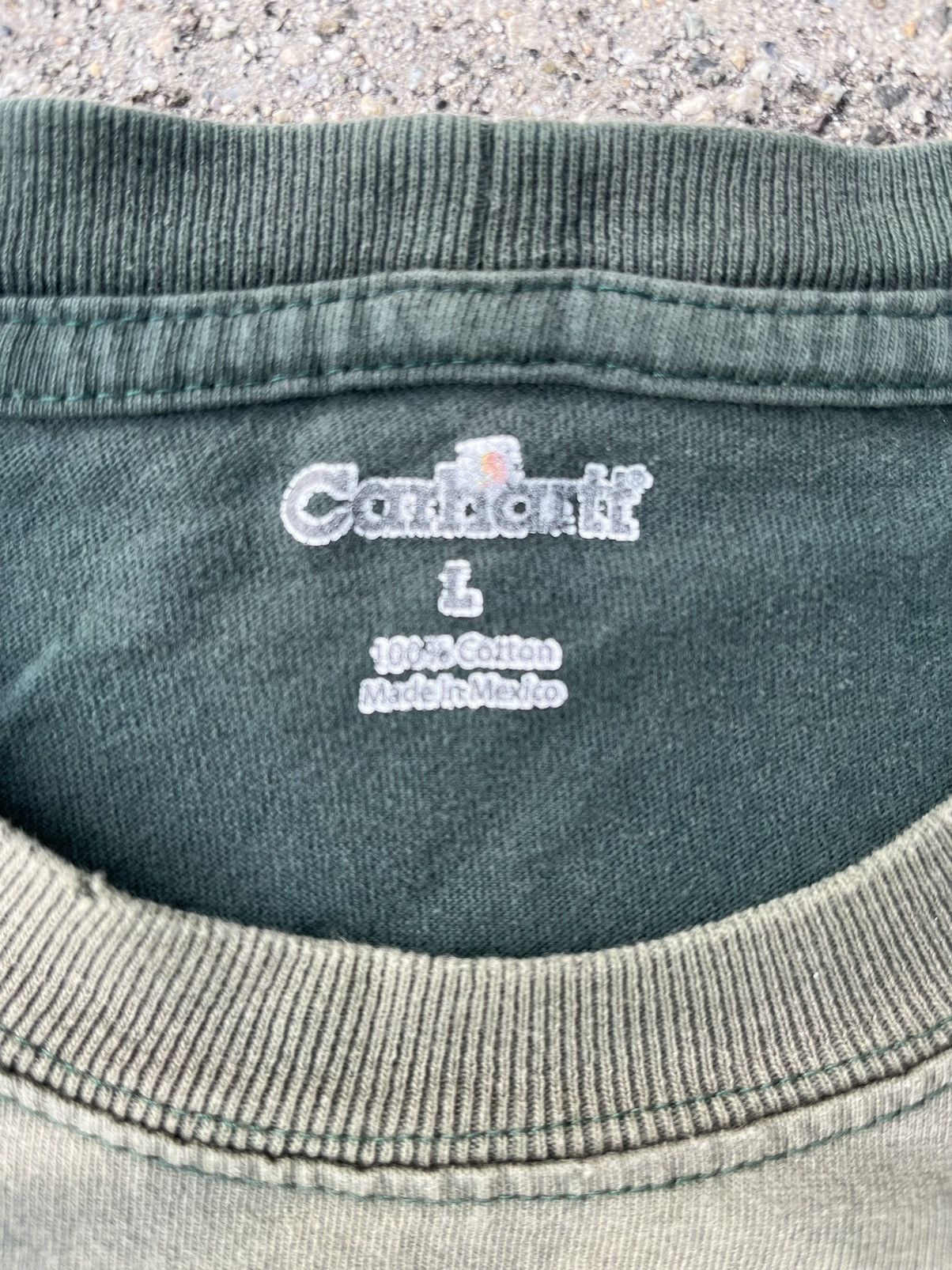 Other Custom Carhartt T-Shirt Sun Fade Thrashed Distressed Pocket Size US L / EU 52-54 / 3 - 5 Thumbnail