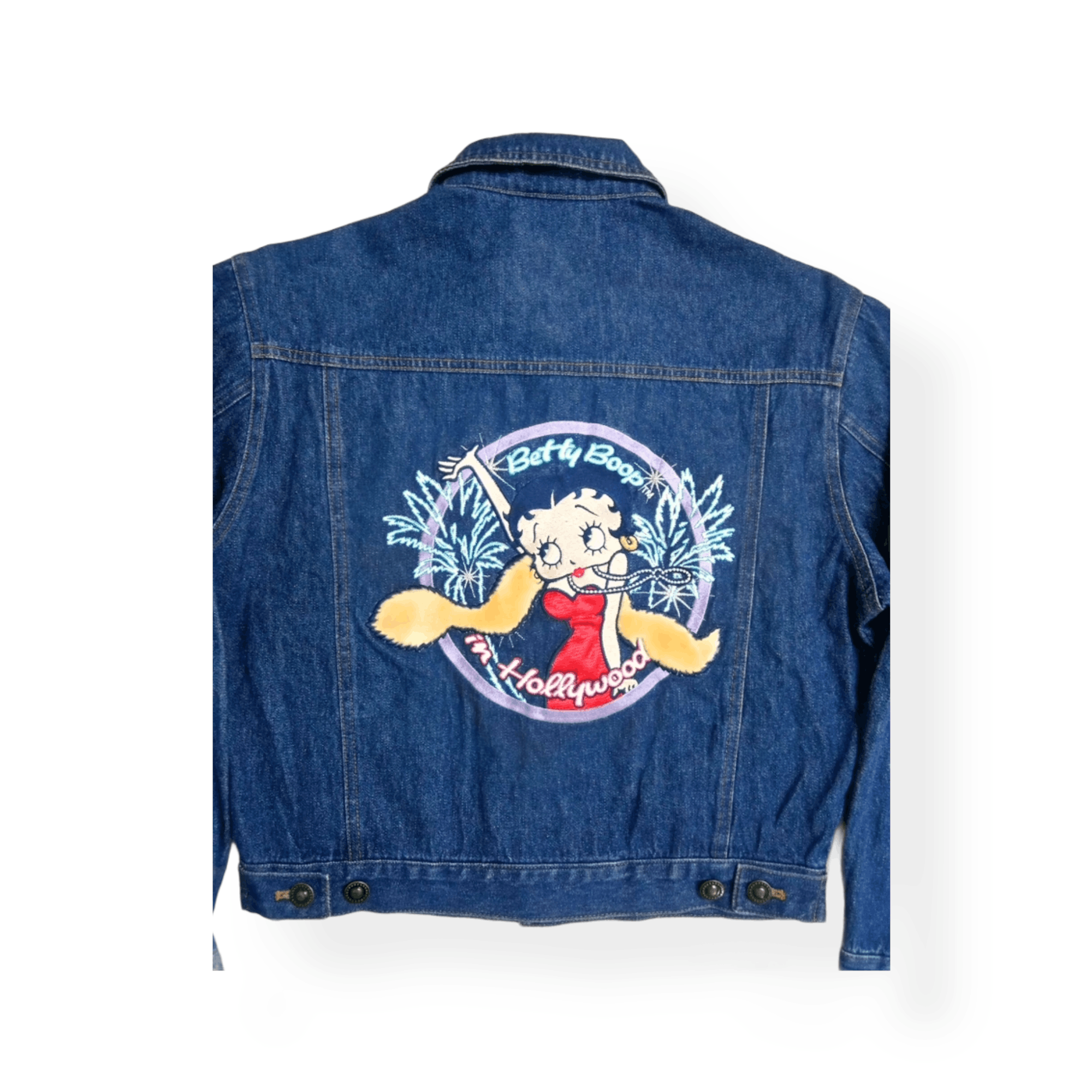 Universal Studios 2003 Universal Studios™️ Betty Boop cropped denim jacket Size M / US 6-8 / IT 42-44 - 8 Thumbnail