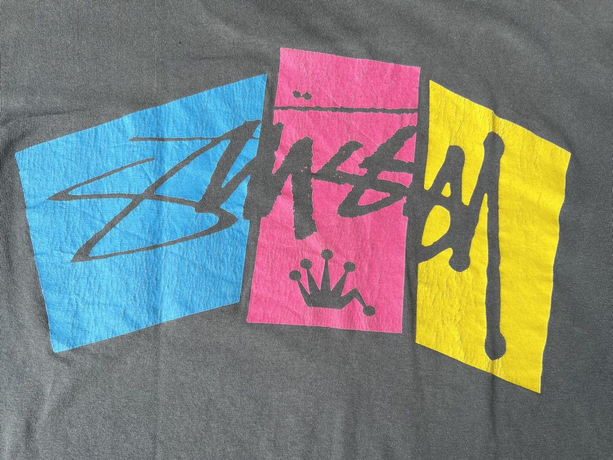 Stussy × Vintage VINTAGE STUSSY SUNFADED BLOCK PRINT LOGO SHIRT Size US M / EU 48-50 / 2 - 6 Thumbnail