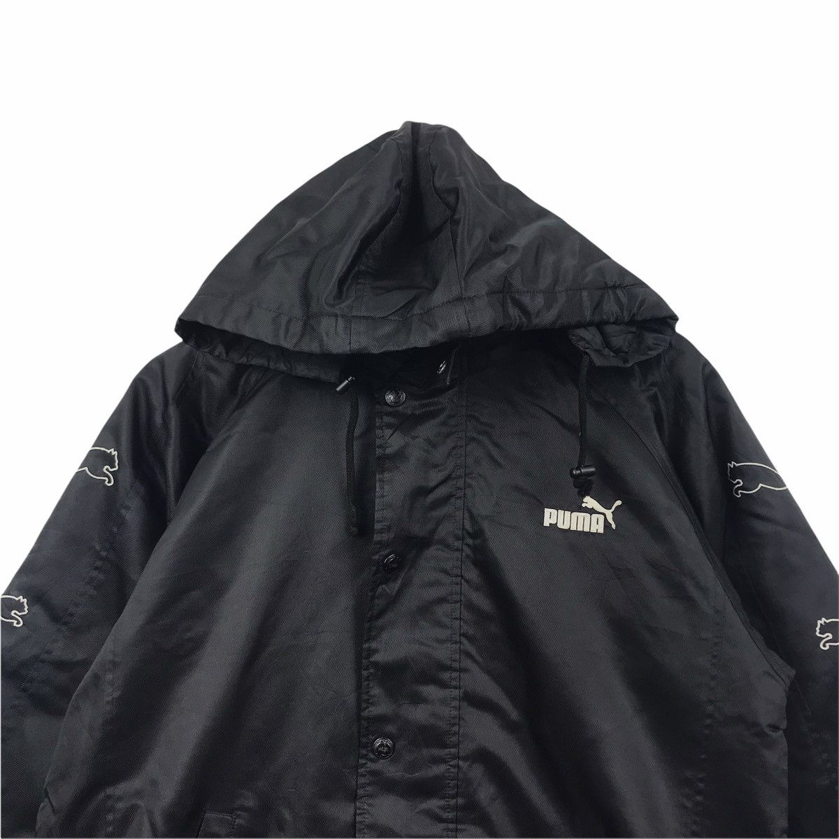 Puma PUMA SPORTSWEAR Side Tape Parka Hoodie Jacket Size US L / EU 52-54 / 3 - 2 Thumbnail