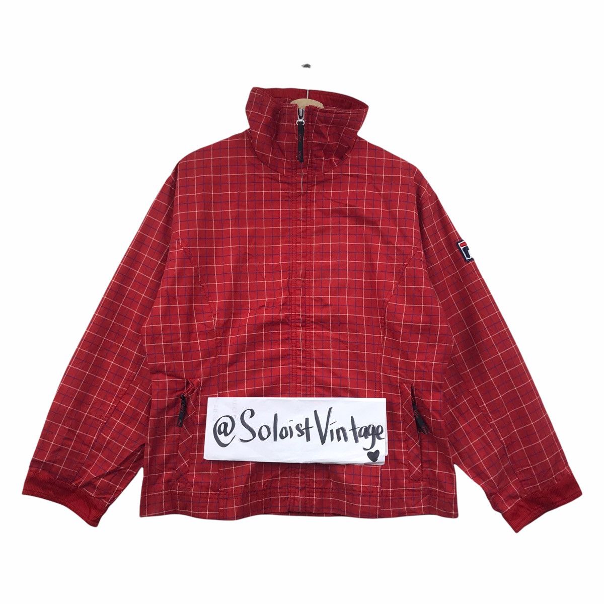 Fila Vintage FILA INTERNATIONAL SPORTS Check Tartan Bomber Jacket Size US L / EU 52-54 / 3 - 1 Thumbnail