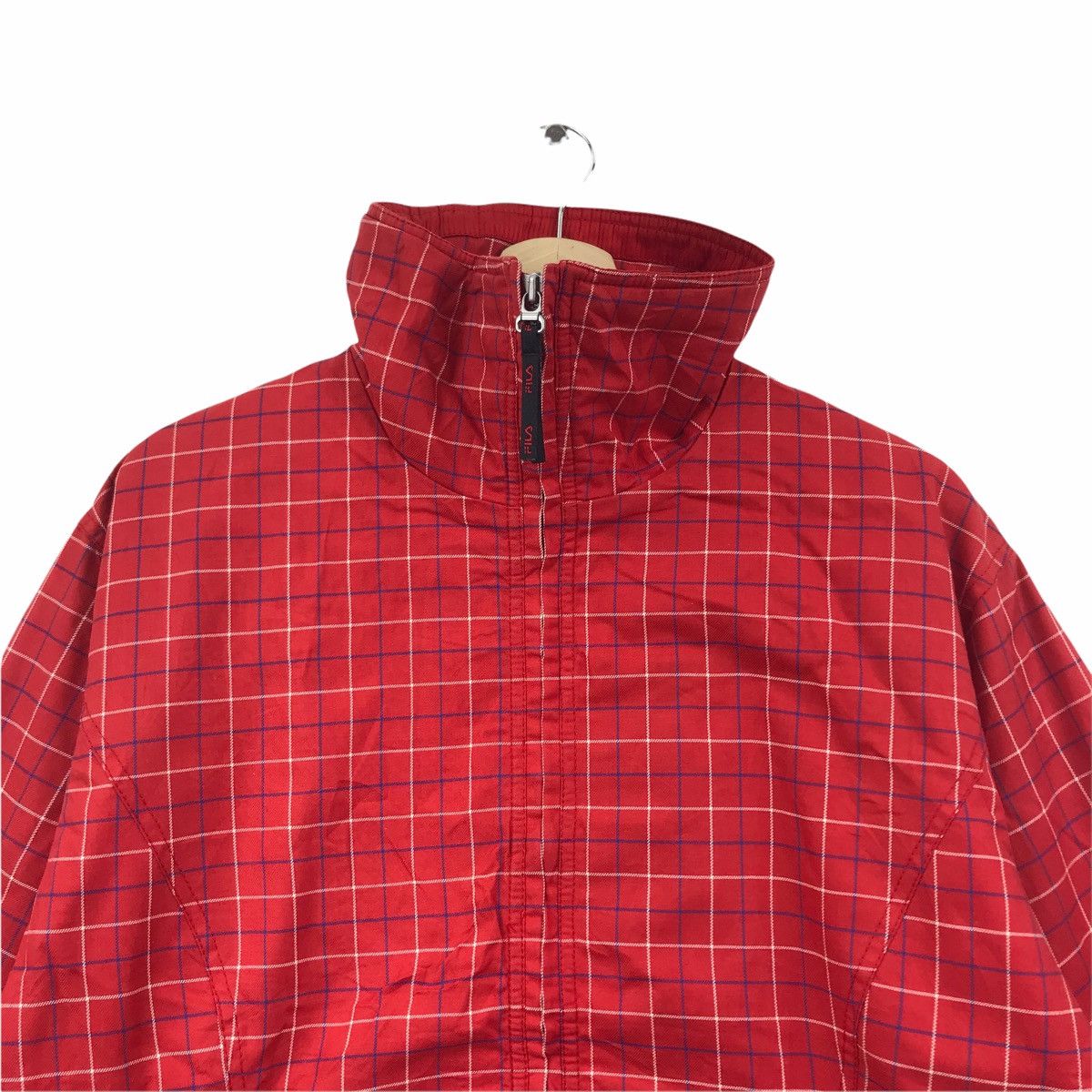 Fila Vintage FILA INTERNATIONAL SPORTS Check Tartan Bomber Jacket Size US L / EU 52-54 / 3 - 2 Thumbnail