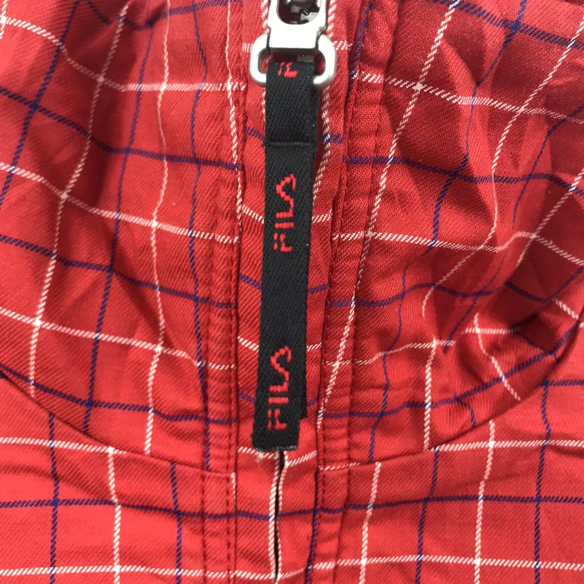 Fila Vintage FILA INTERNATIONAL SPORTS Check Tartan Bomber Jacket Size US L / EU 52-54 / 3 - 3 Thumbnail