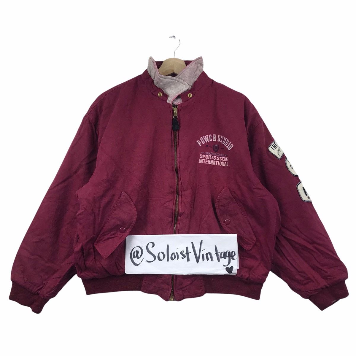 Vintage HILL CROP PRINCETONE Song Index Reversible Bomber Jacket Size US M / EU 48-50 / 2 - 2 Thumbnail