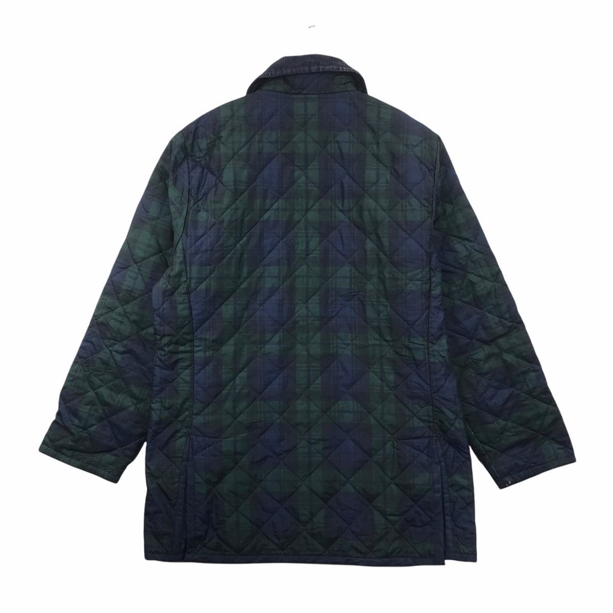 Vintage LAVENHAM England Brand Green Quilted Cotton Coat